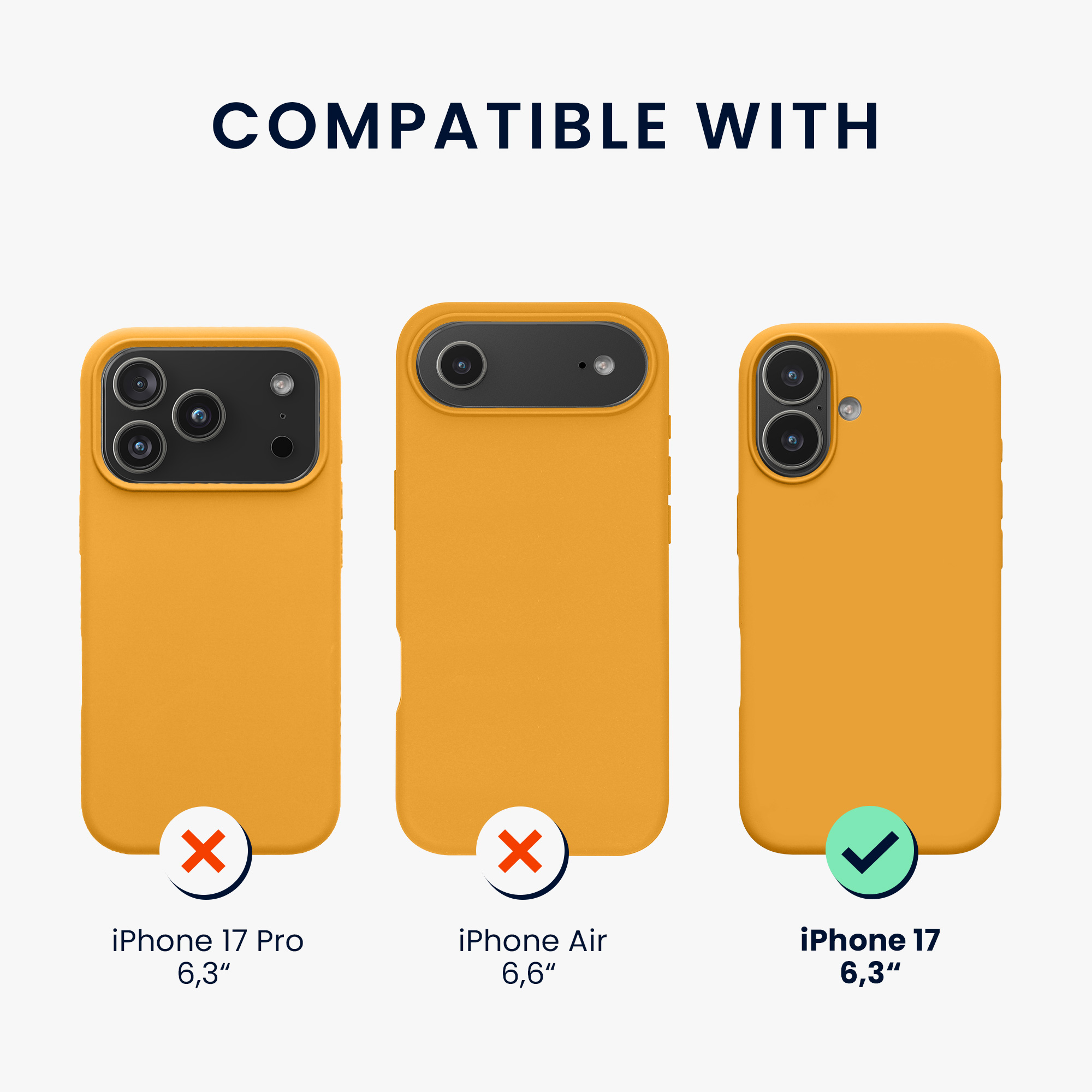 Pouzdro pro Apple iPhone 17 kwmobile silikonové - mangová
