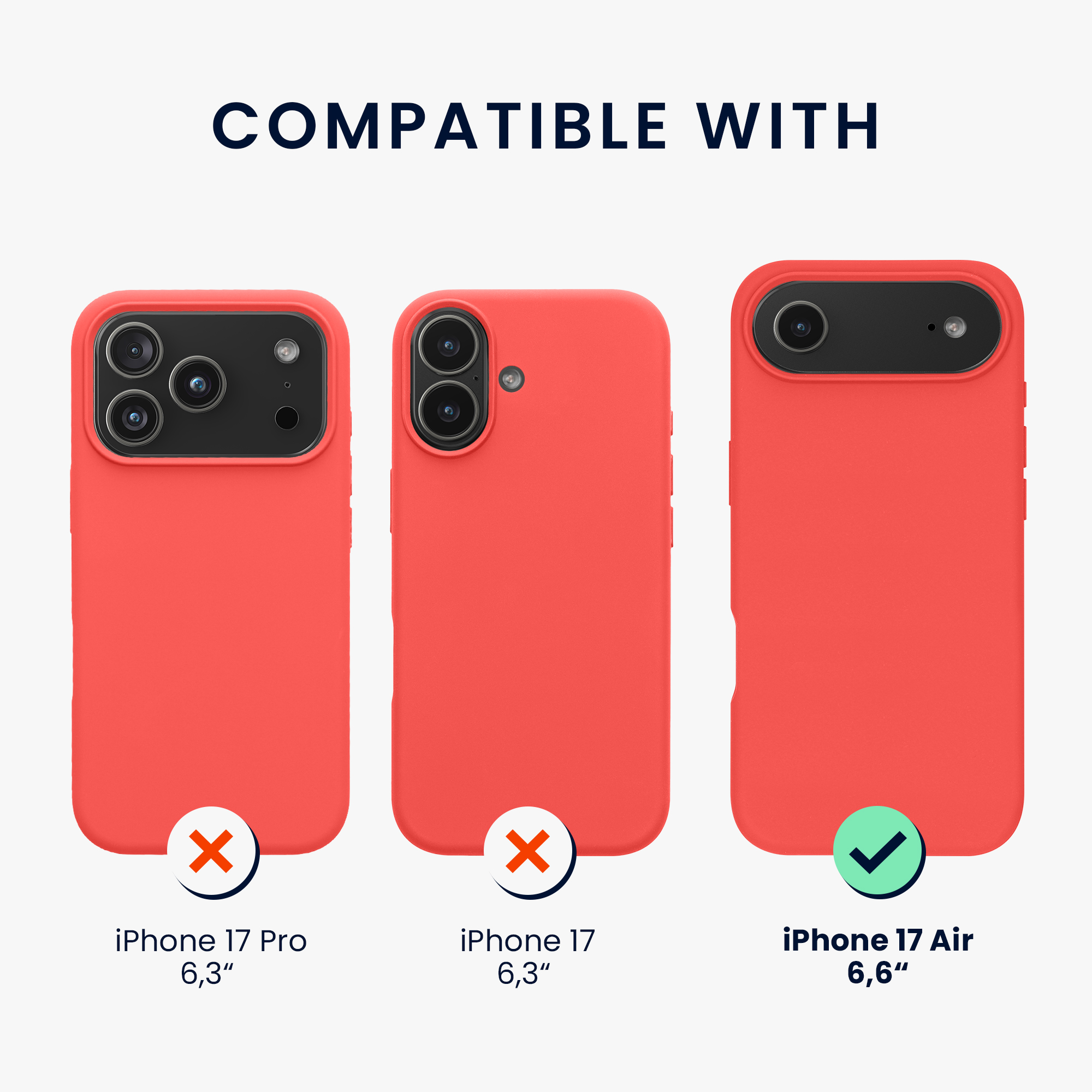 Pouzdro pro Apple iPhone Air kwmobile silikonové - neonově korálová