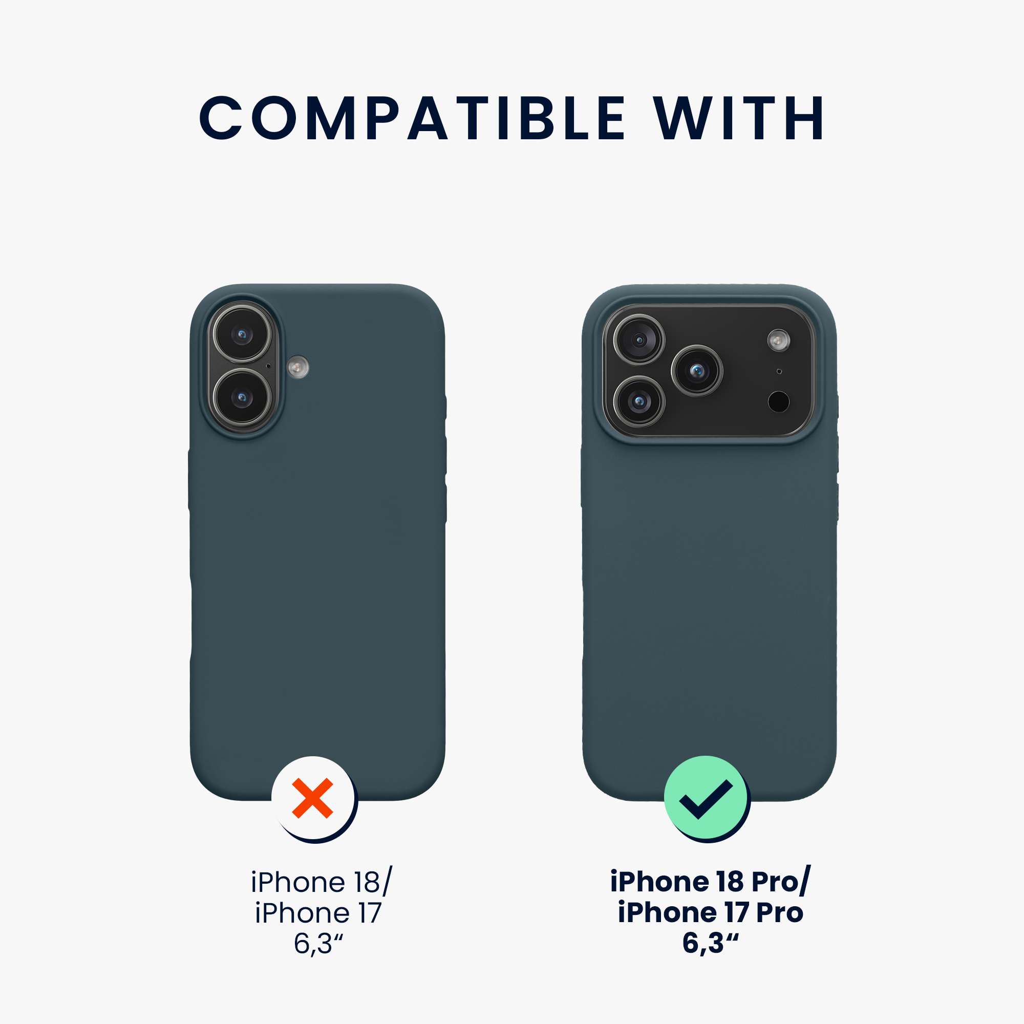 Pouzdro pro Apple iPhone 18 Pro / iPhone 17 Pro kwmobile silikonové - tmavá antracitová