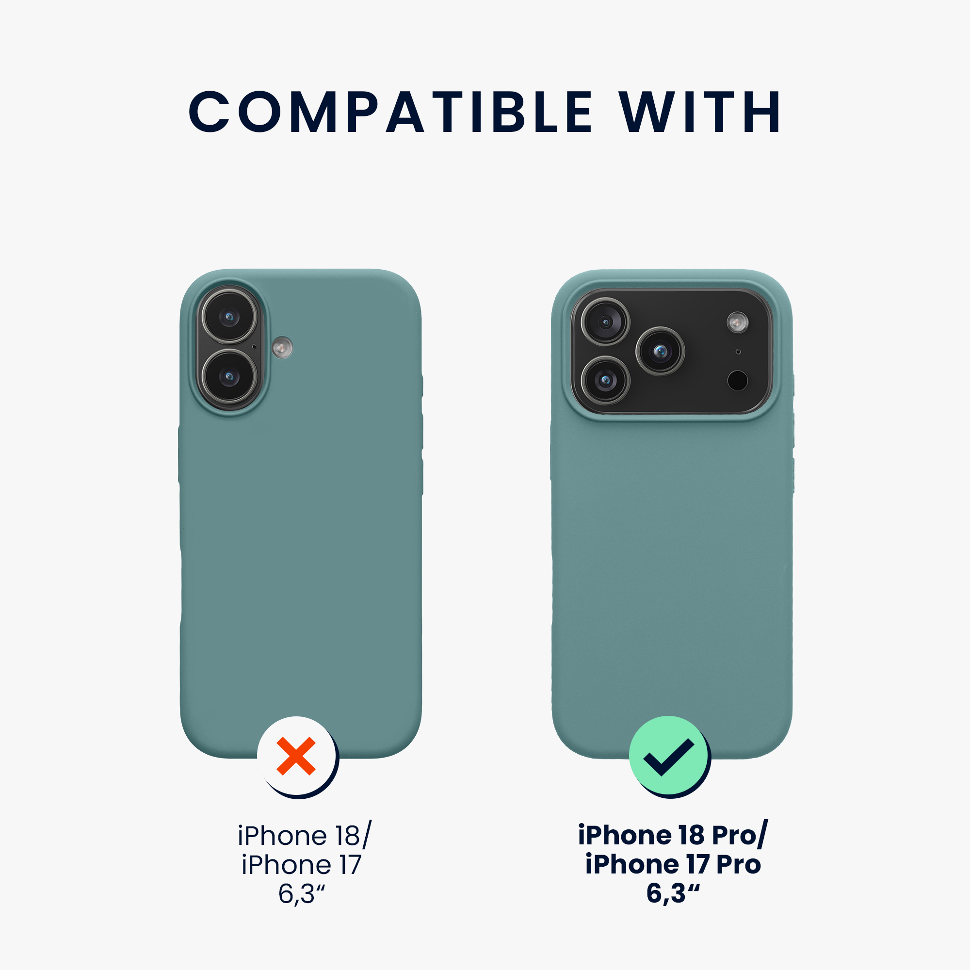 Pouzdro pro Apple iPhone 18 Pro / iPhone 17 Pro kwmobile silikonové - arktická noc