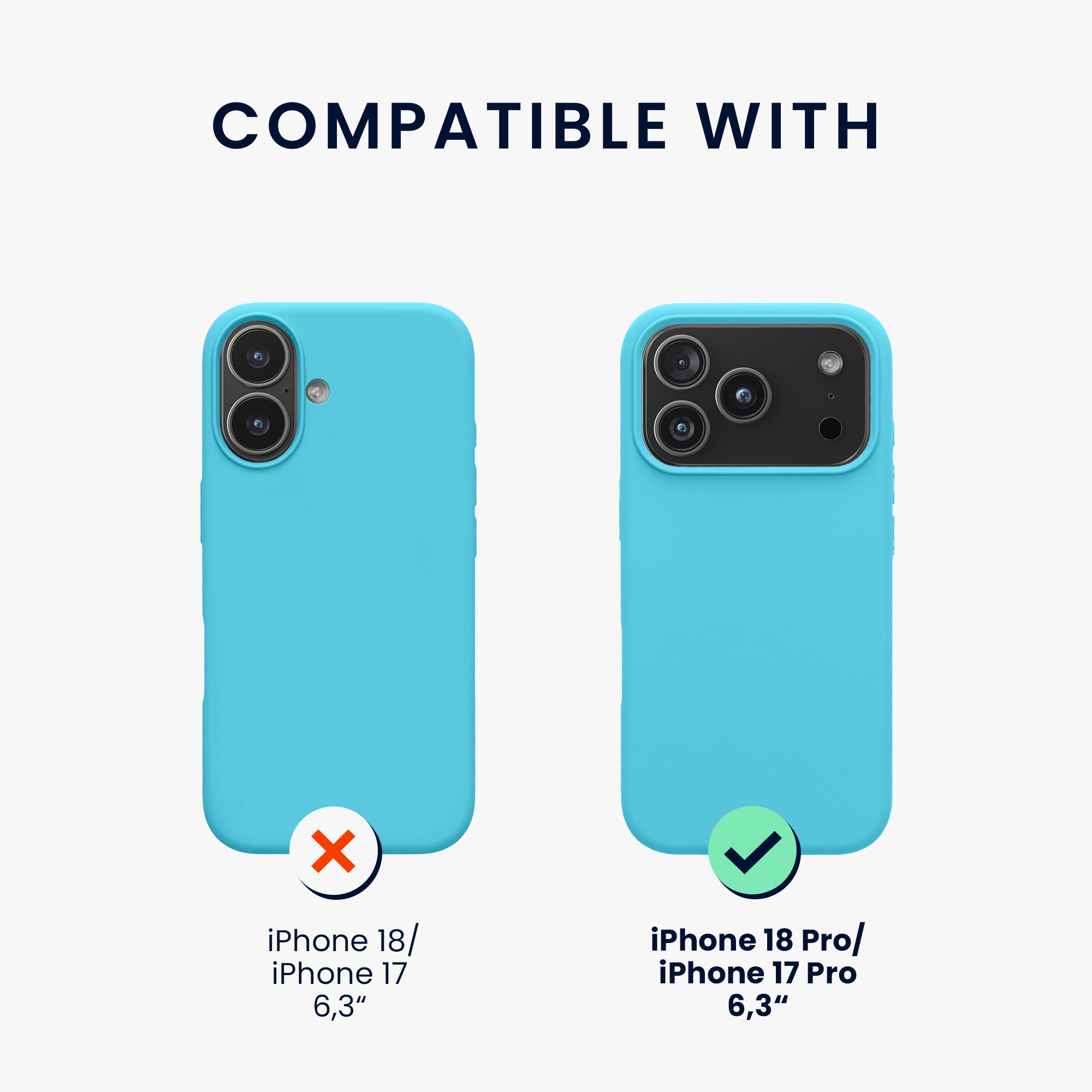Pouzdro pro Apple iPhone 18 Pro / iPhone 17 Pro kwmobile silikonové - oceánská modrá