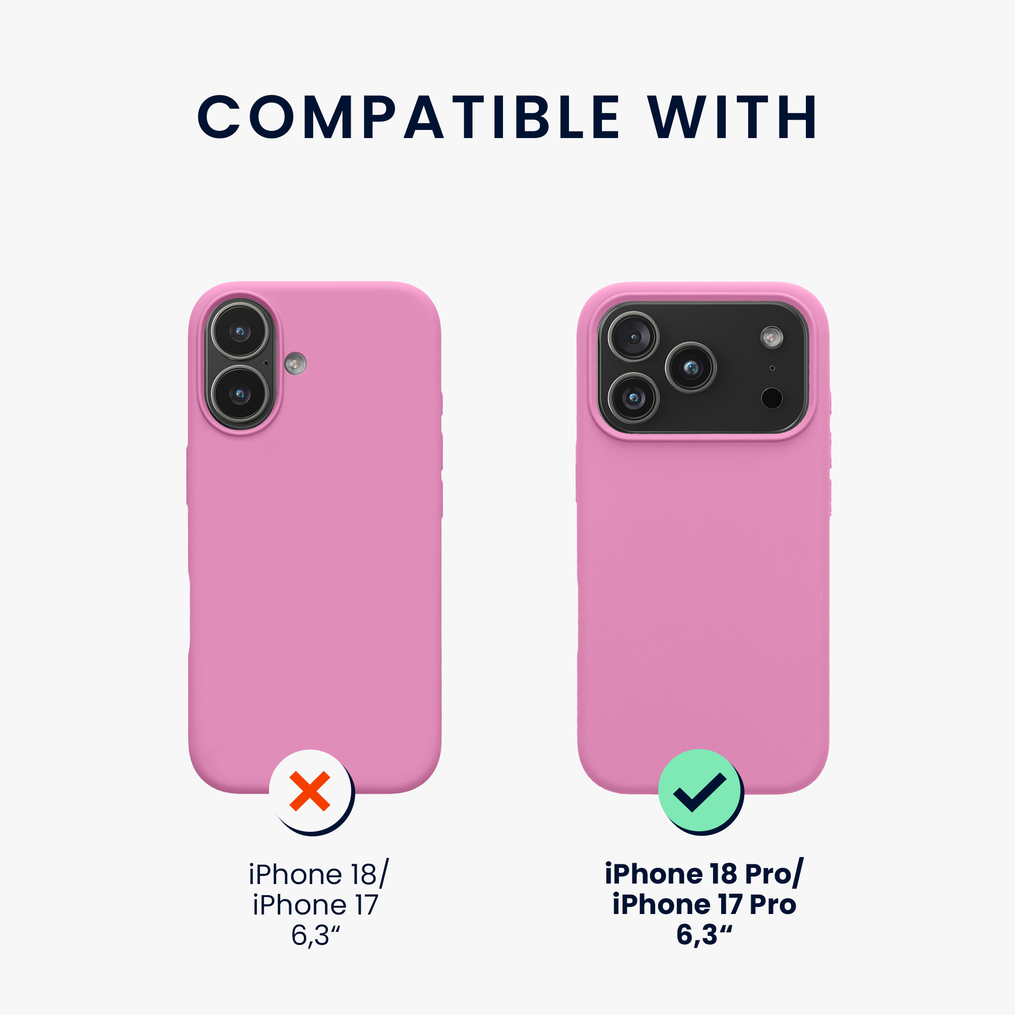 Pouzdro pro Apple iPhone 18 Pro / iPhone 17 Pro kwmobile silikonové - růžová levandulová