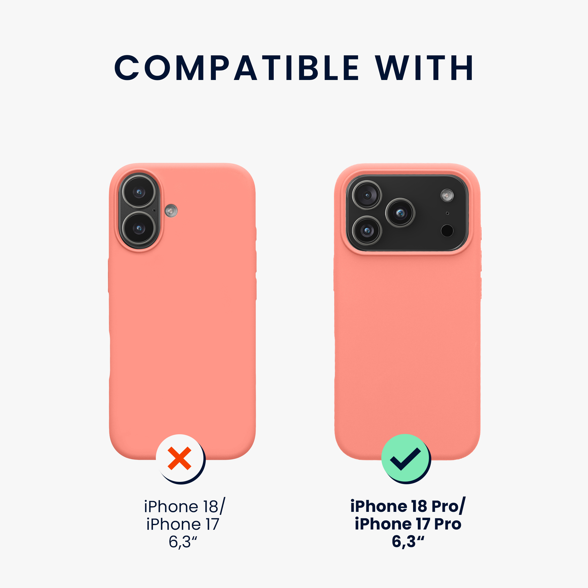 Kryt na mobil Apple iPhone 18 Pro / 17 Pro - kwmobile, korálově broskvový