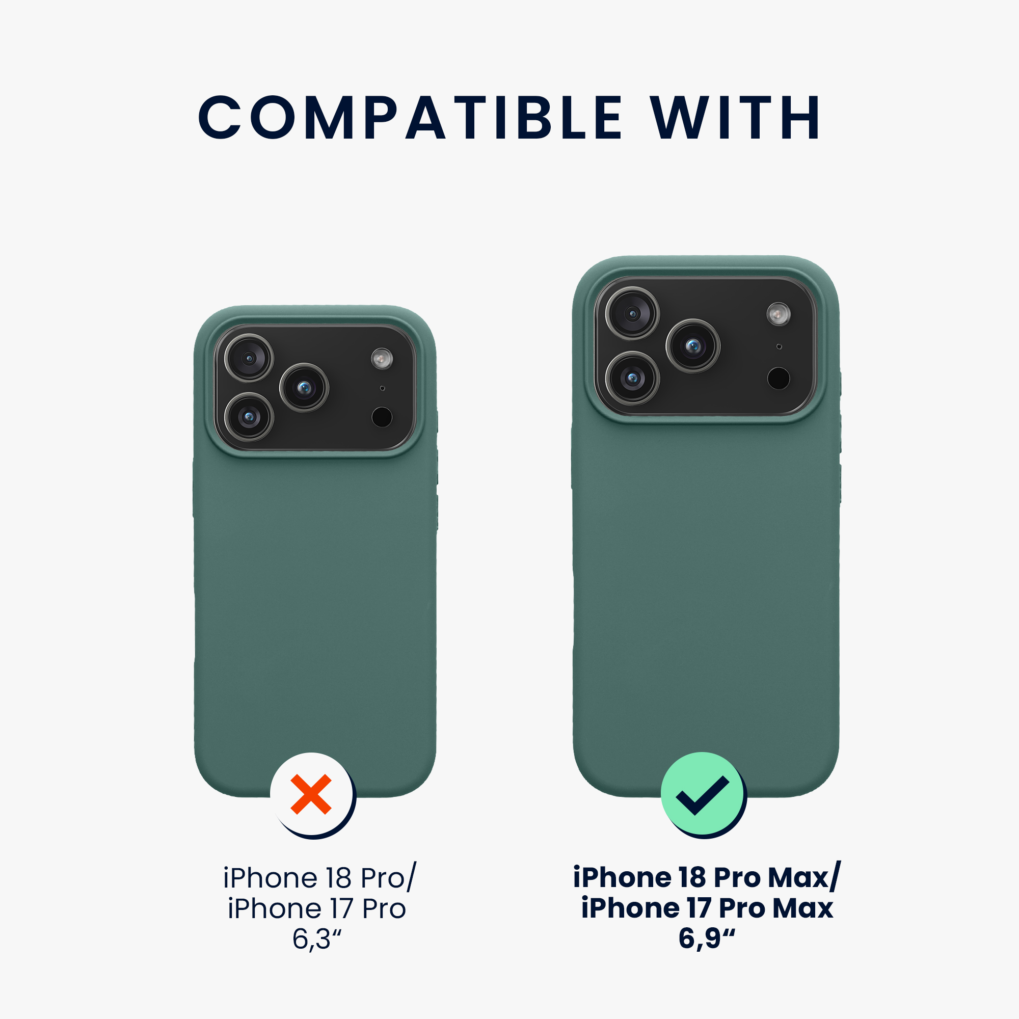 Pouzdro pro Apple iPhone 18 Pro Max / iPhone 17 Pro Max kwmobile silikonové - lesní zelená