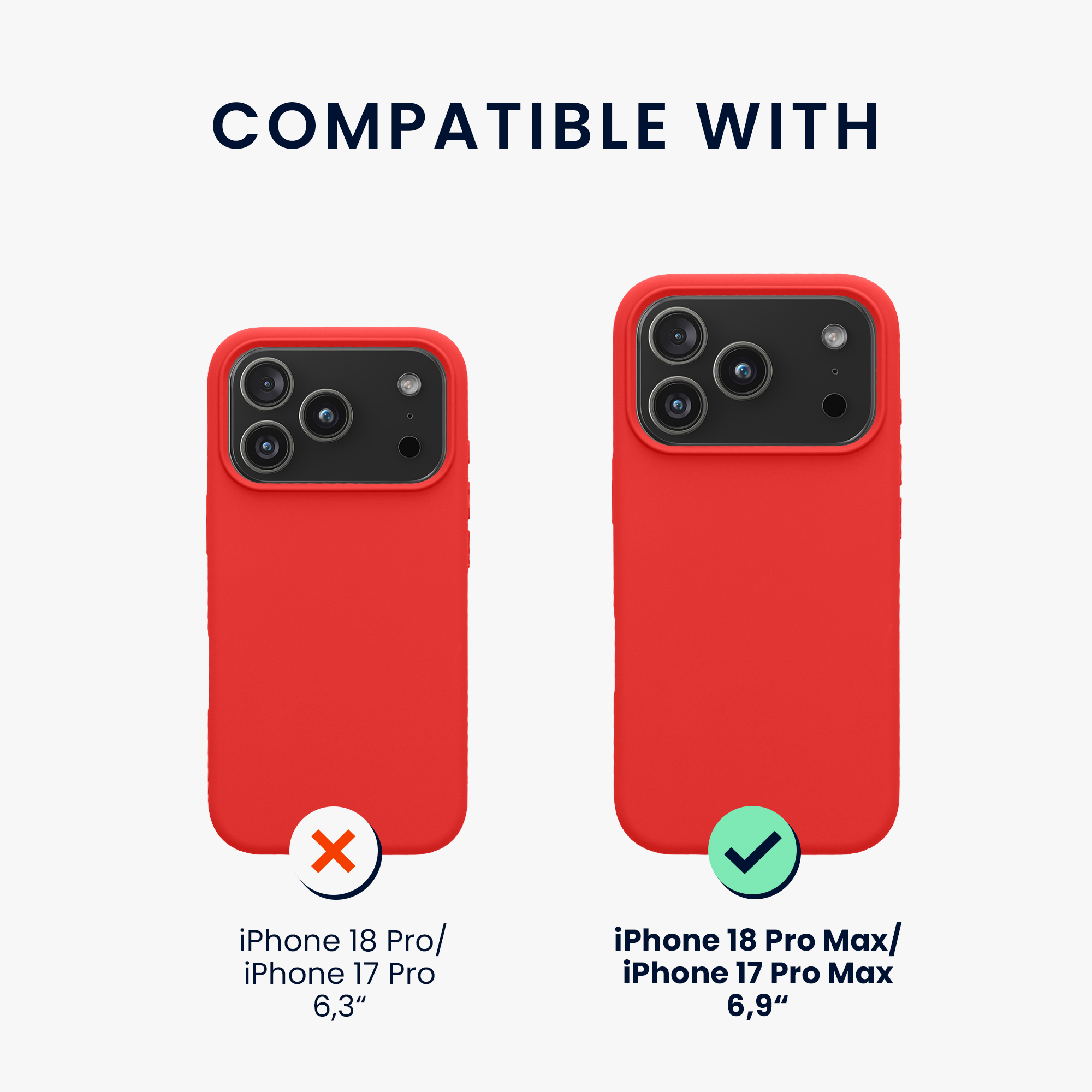 Pouzdro pro Apple iPhone 18 Pro Max / iPhone 17 Pro Max kwmobile silikonové - klasická červená