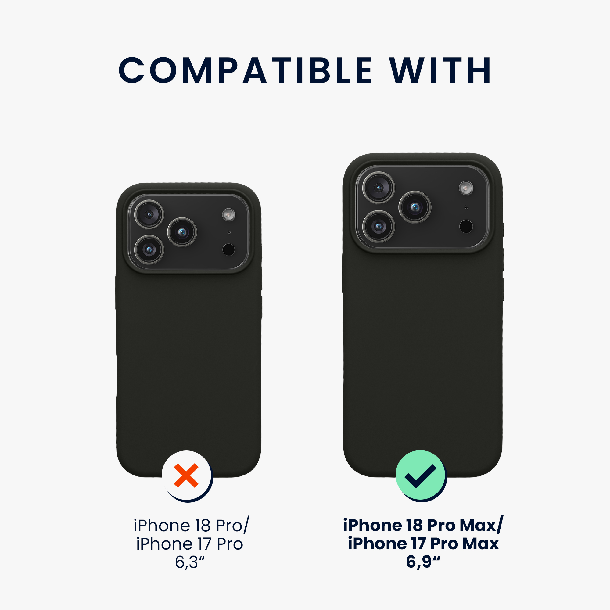 Pouzdro pro Apple iPhone 18 Pro Max / iPhone 17 Pro Max kwmobile silikonové - černá matný