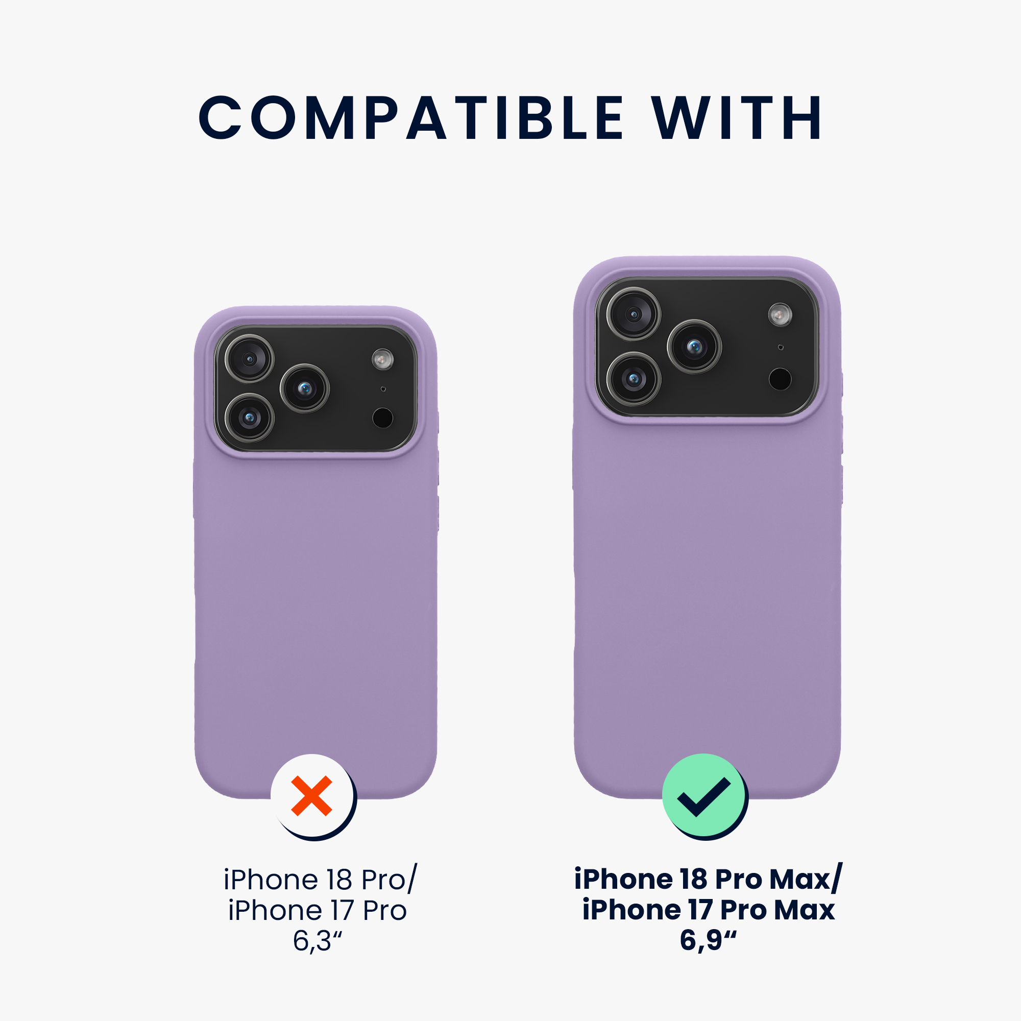 Pouzdro pro Apple iPhone 18 Pro Max / iPhone 17 Pro Max kwmobile silikonové - fialová