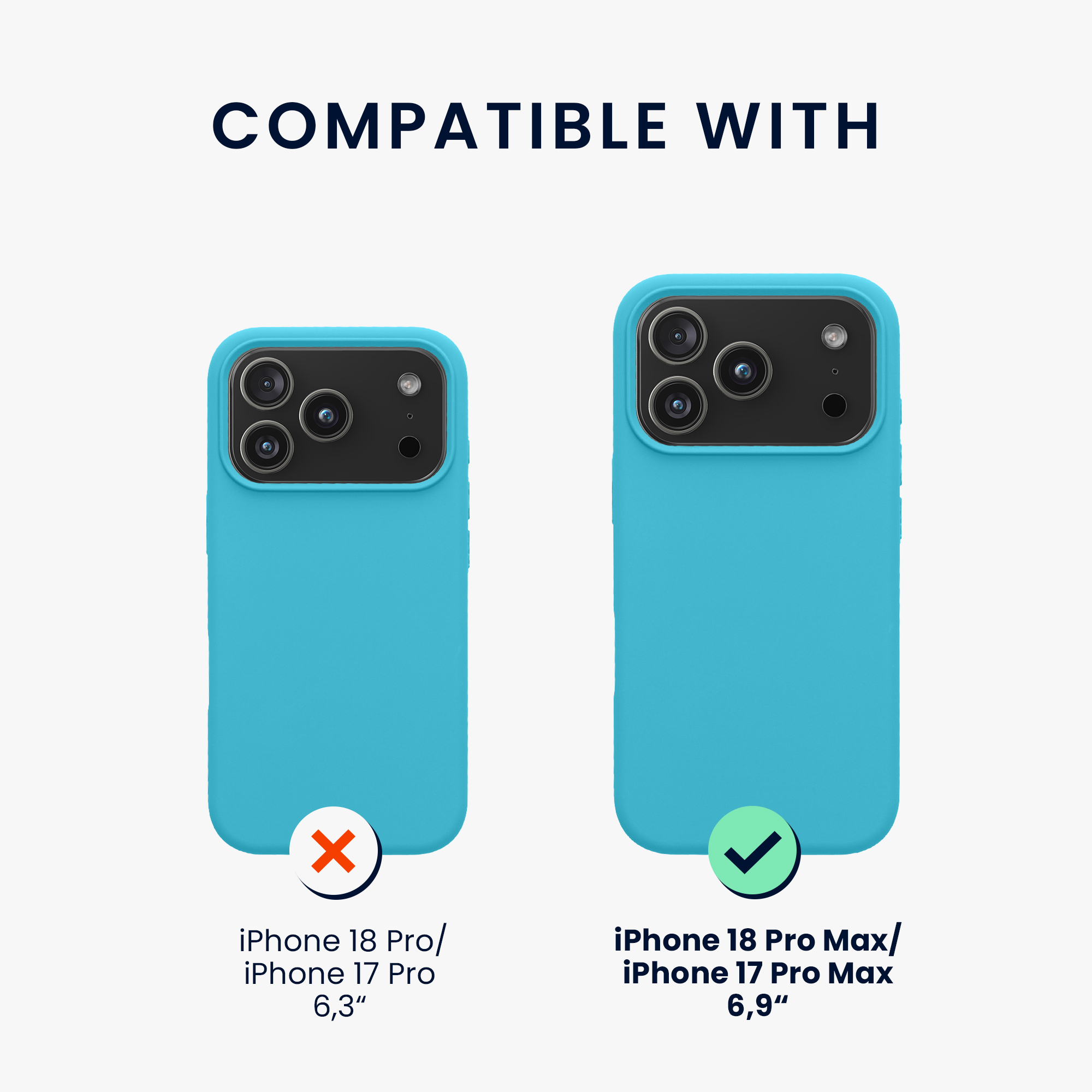 Pouzdro pro Apple iPhone 18 Pro Max / iPhone 17 Pro Max kwmobile silikonové - oceánská modrá