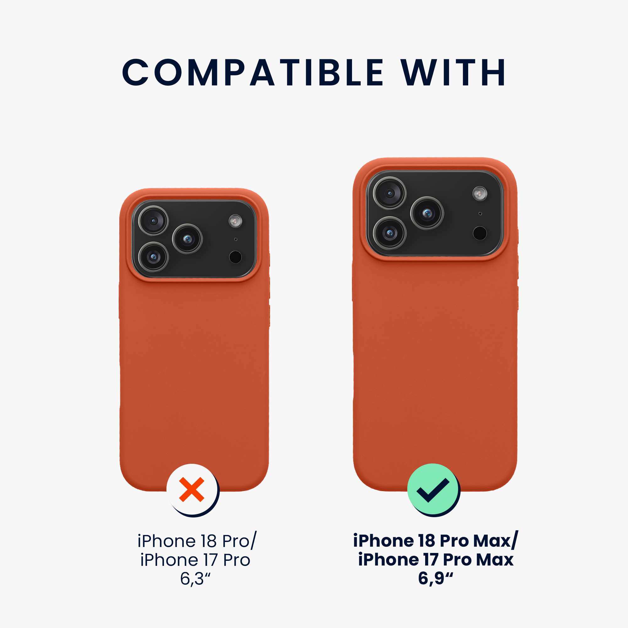 Kryt na mobil Apple iPhone 18 Pro Max / 17 Pro Max - kwmobile, rezavě oranžový