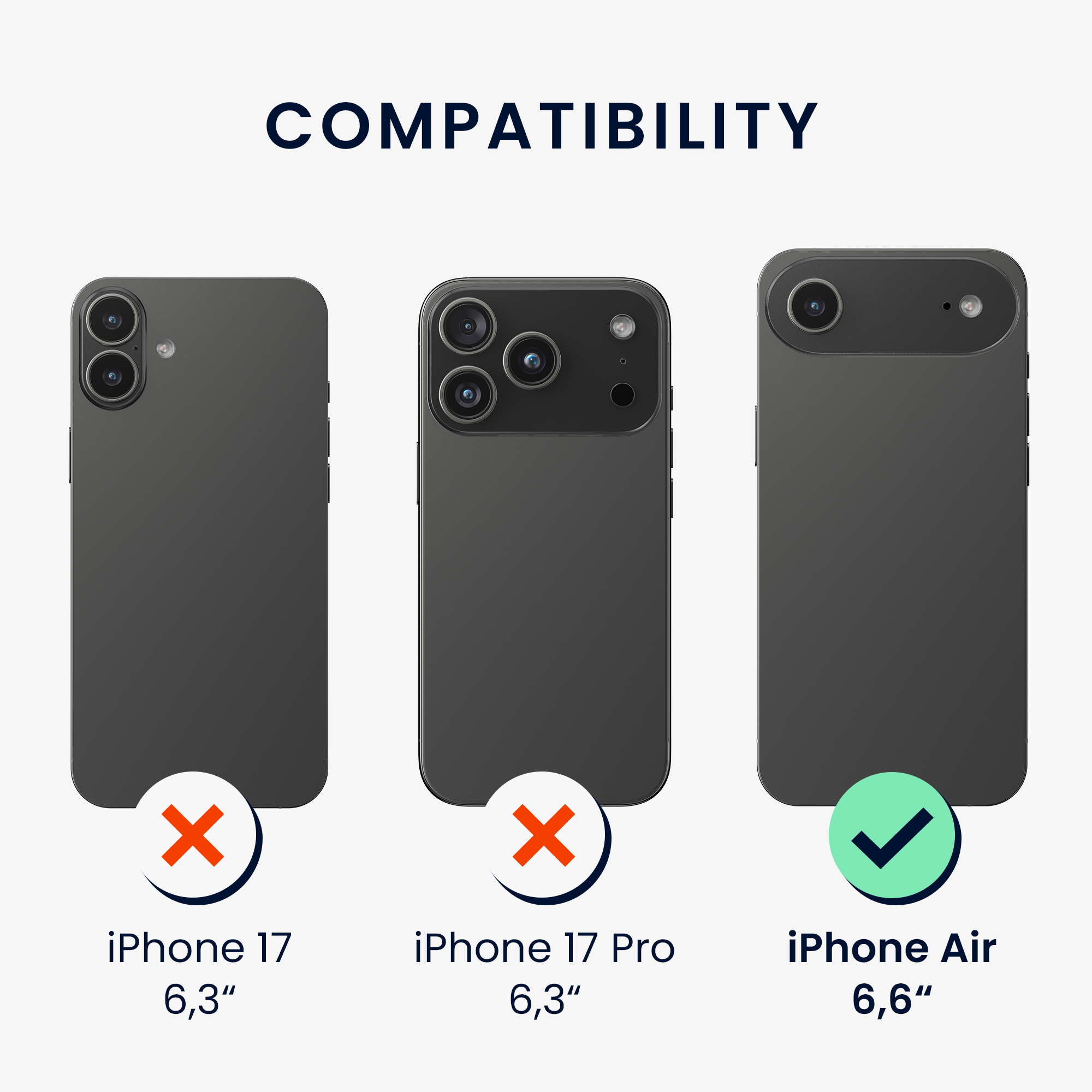 kwmobile tenký TPU silikonový kryt pro Apple iPhone Air, soft-touch povrch, Neon Coral