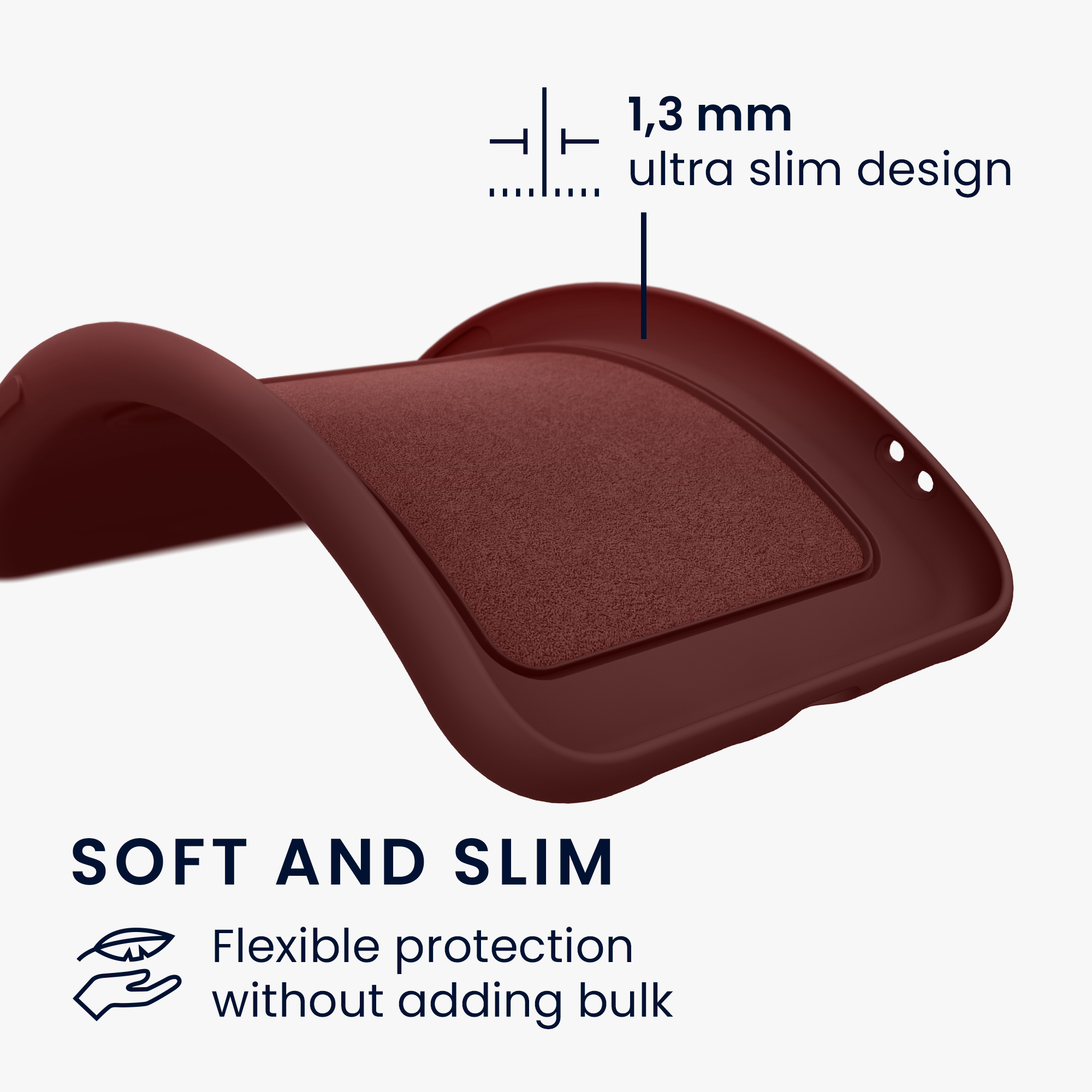Kryt s držákem karty Kwmobile pro iPhone 17 Pro Max - tawny red