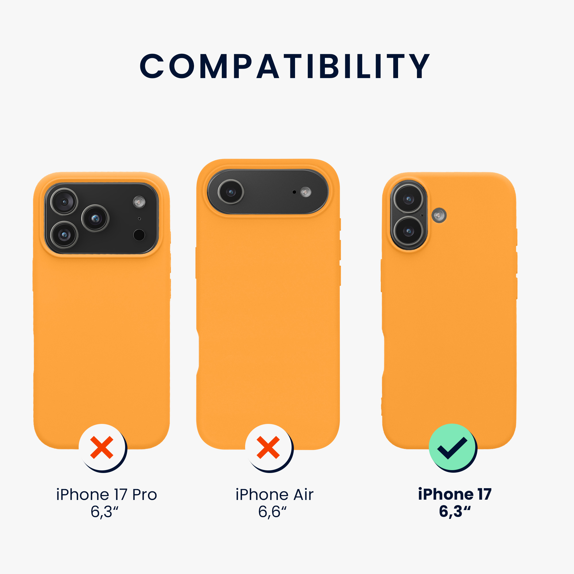 Silikonový kryt Kwmobile pro iPhone 17 - fruity orange