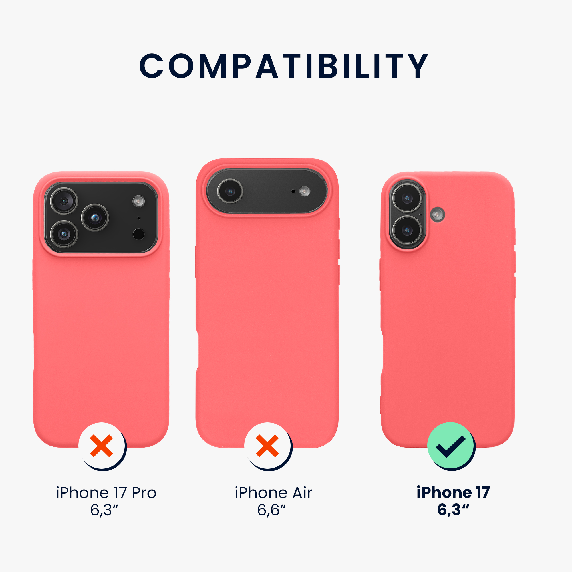 Pouzdro pro iPhone 17 kwmobile tenké silikonové - neonově korálová
