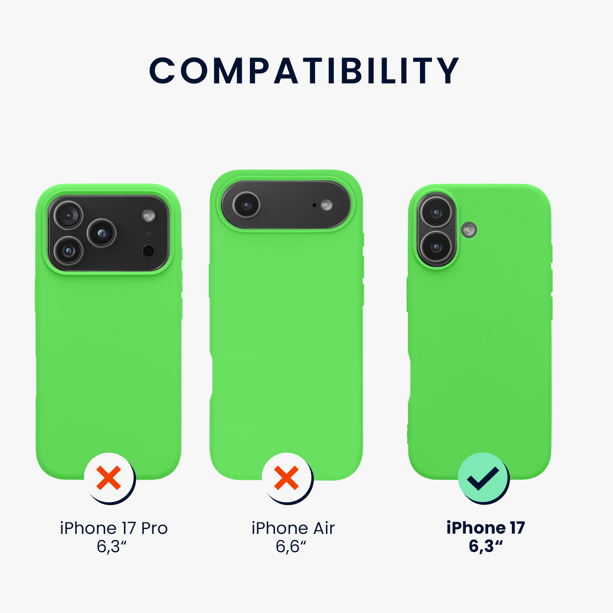 Pouzdro pro iPhone 17 kwmobile tenké silikonové - limetkově zelená