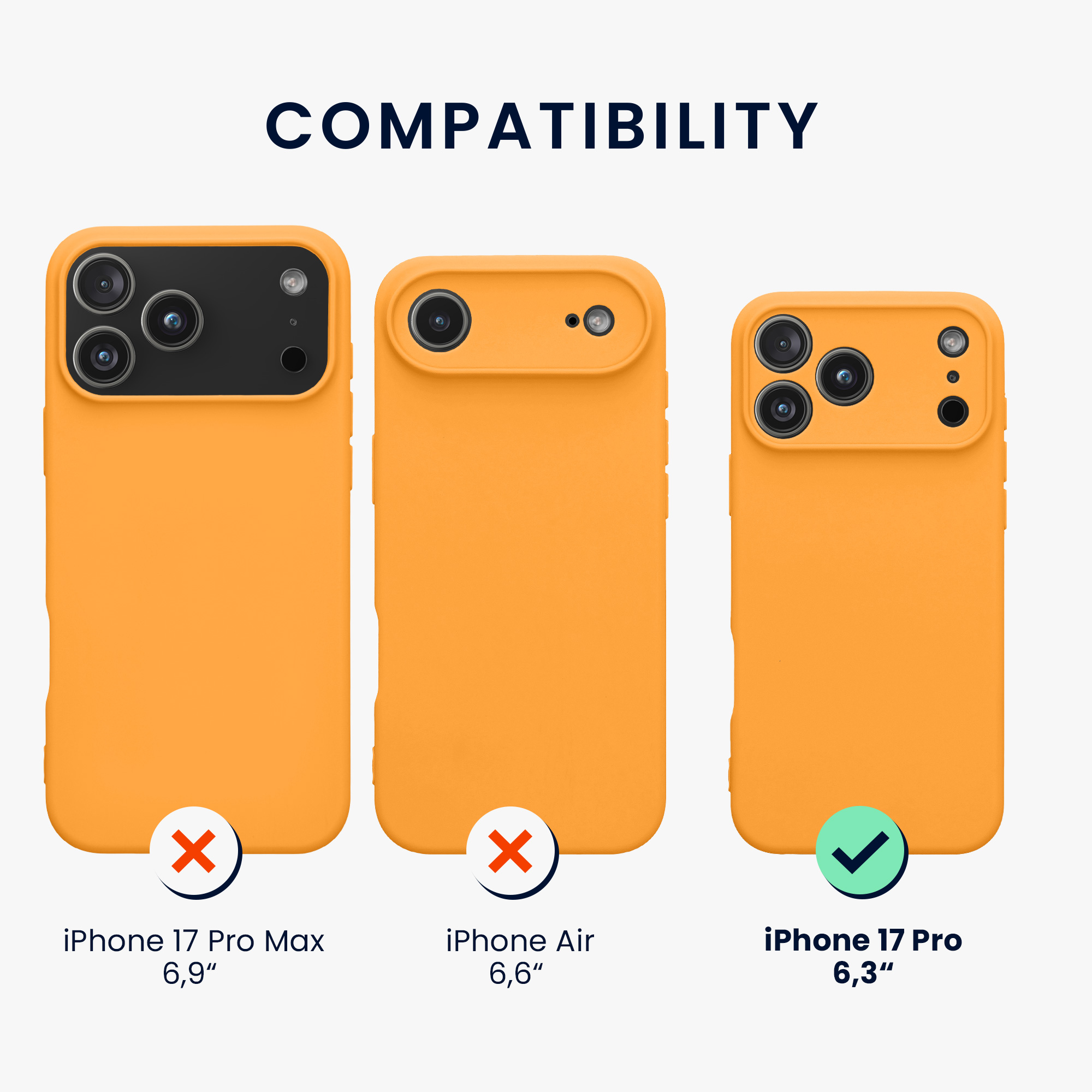 Silikonový kryt Kwmobile pro iPhone 17 Pro - fruity orange