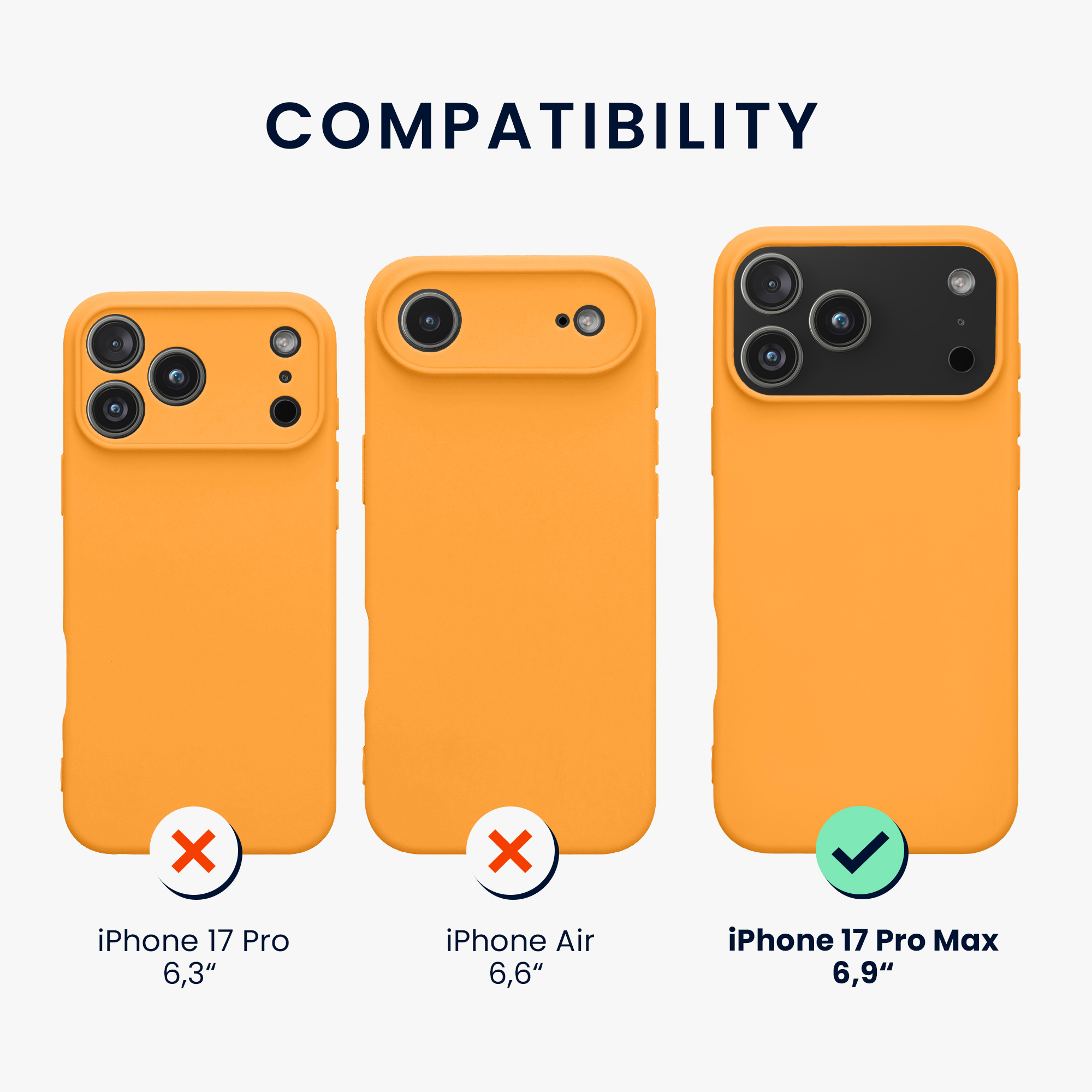 Silikonový kryt Kwmobile pro iPhone 17 Pro Max - fruity orange