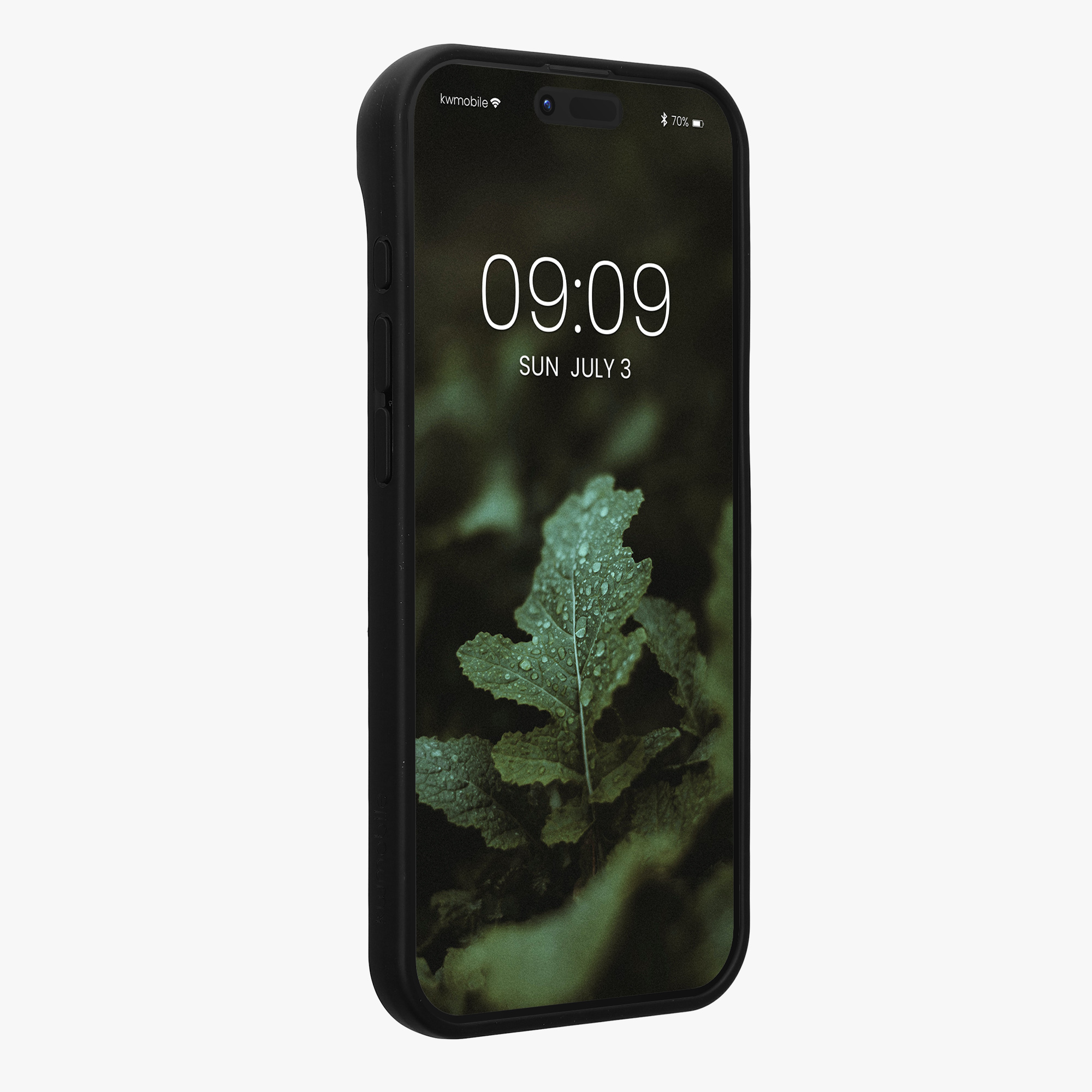 kwmobile dřevěný ochranný kryt pro Apple iPhone Air s nárazuvzdorným TPU bumperem, pevné provedení, tmavě hnědá