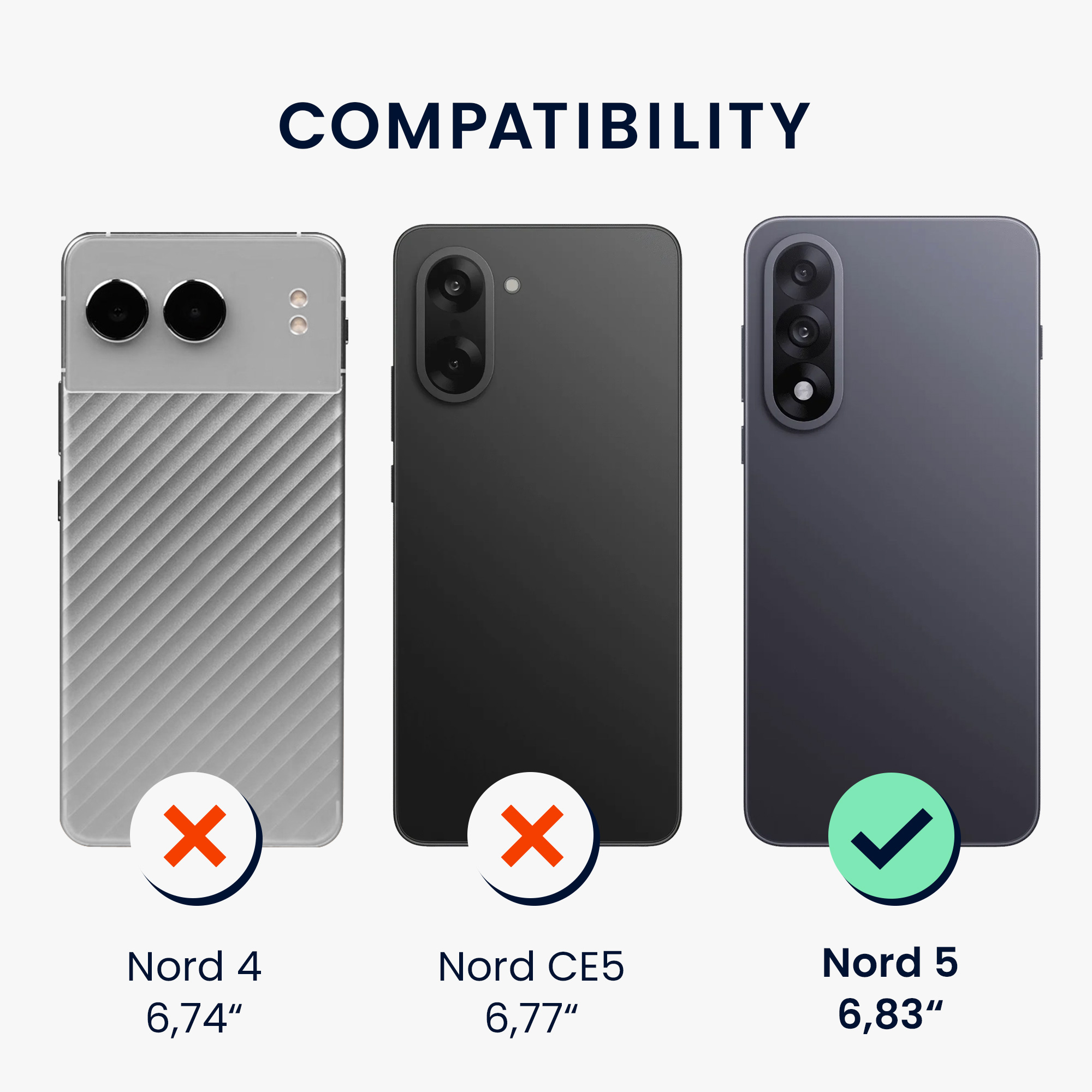 Crossbody kryt kwmobile pro OnePlus Nord 5, černá / transparentní