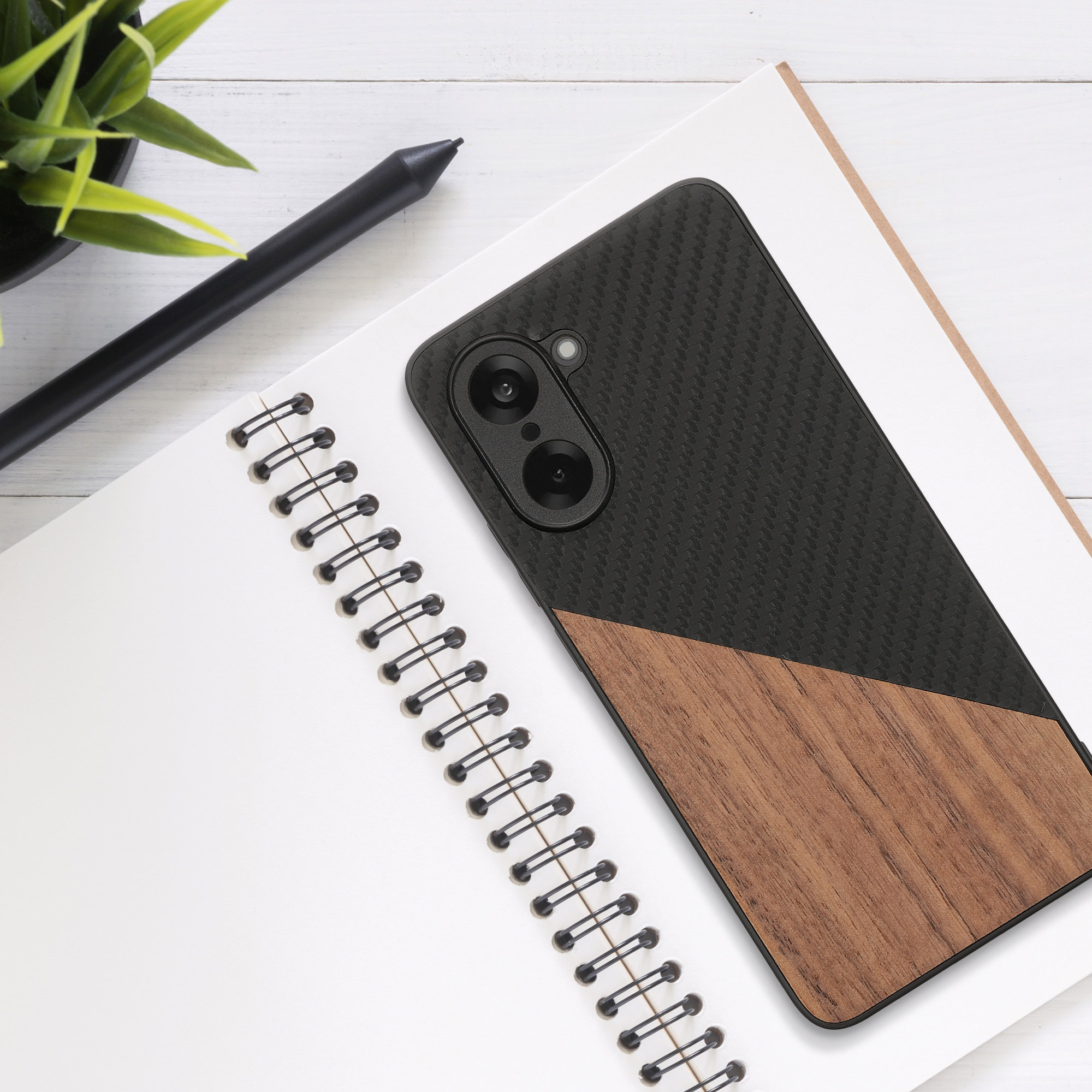 Kryt kwmobile pro OnePlus Nord CE5, tmavě hnědá / černá