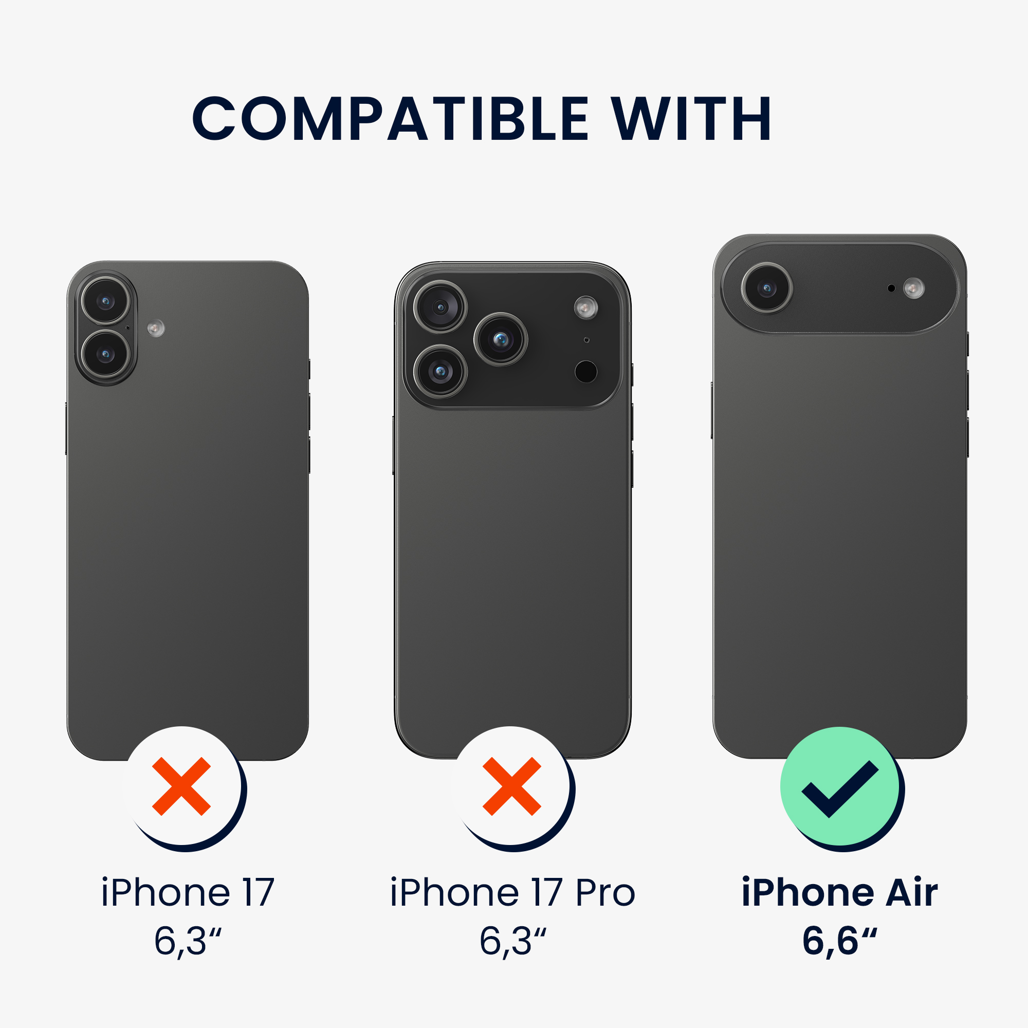kwmobile kryt pro Apple iPhone Air - pro Apple iPhone Air - Shock Absorbing TPU Phone obal - Edge Protection - tmavě hnědá / černá wood