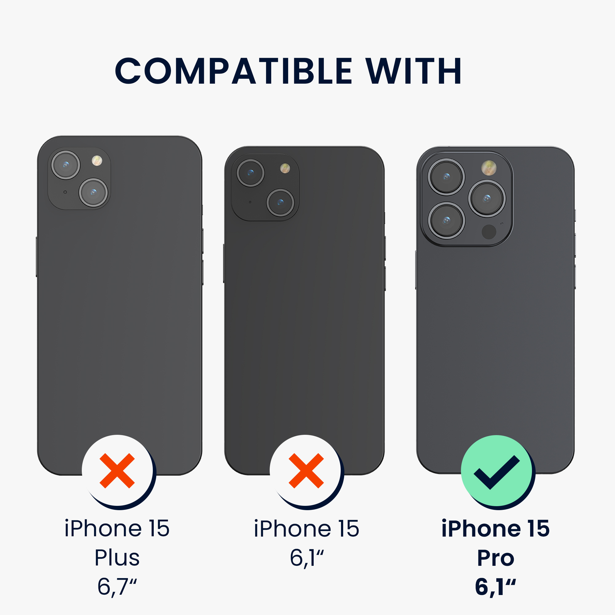 Magnetický kryt kwmobile pro iPhone 15 Pro - třpytivá
