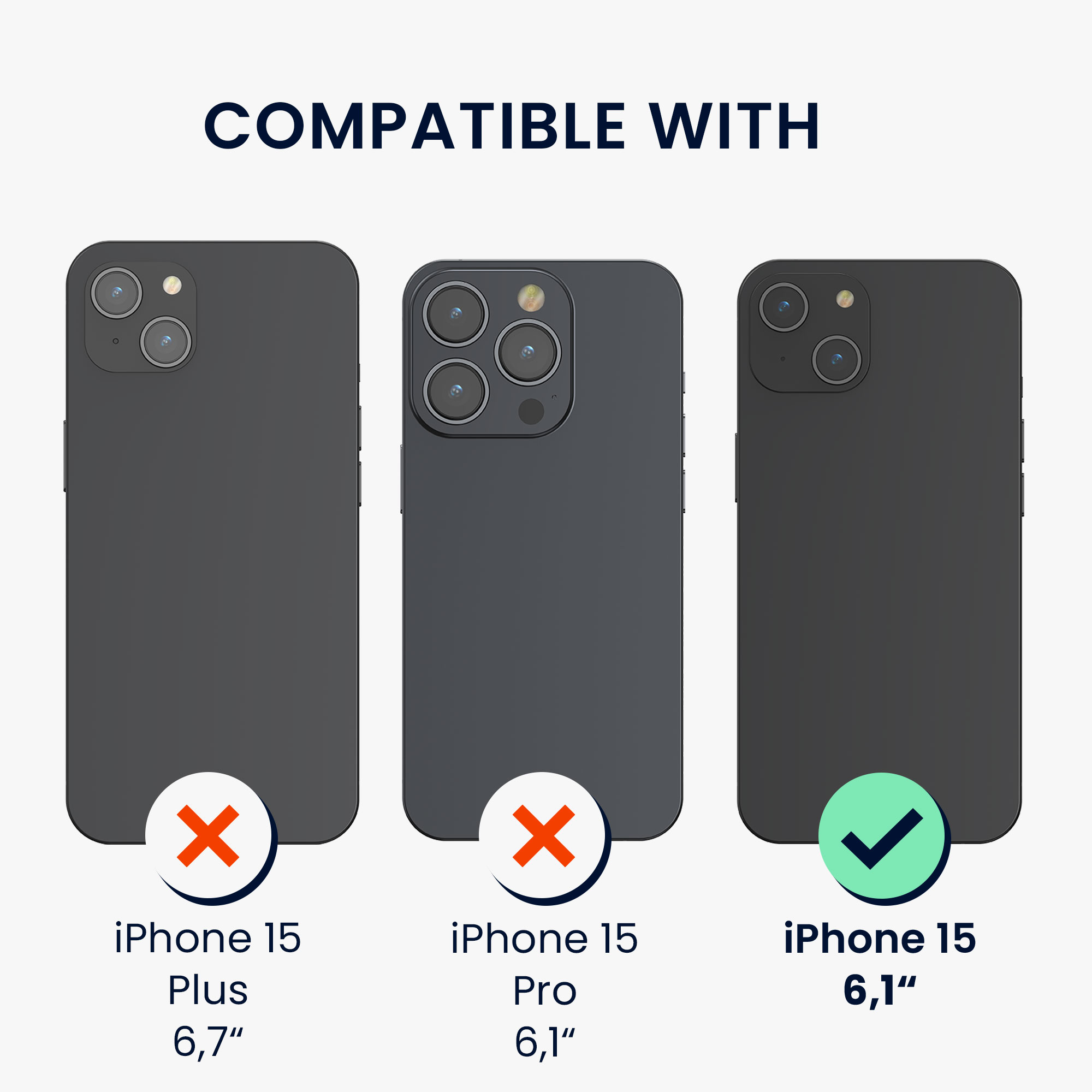 Kryt kwmobile s přihrádkou na kartu iPhone 15 transparentní