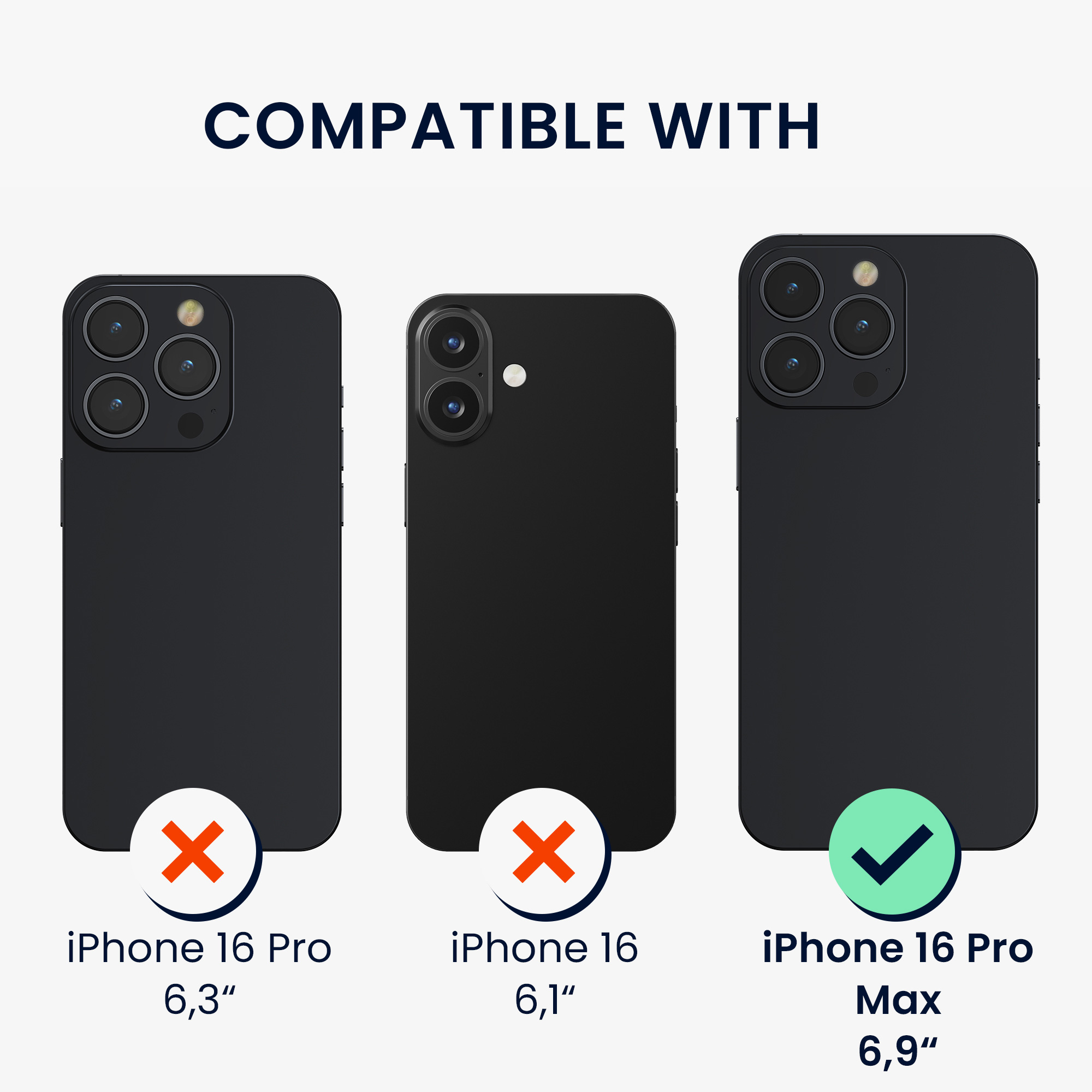 Kryt na mobil s přihrádkou na kartu Apple iPhone 16 Pro Max kwmobile - transparentní