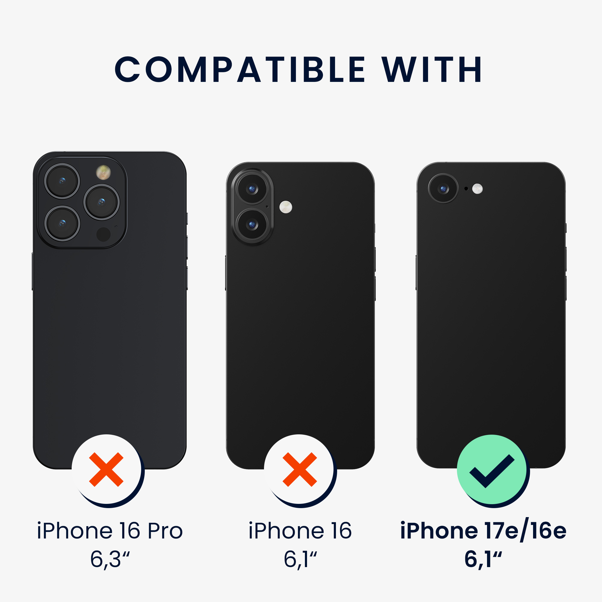 Kryt s držákem karty Kwmobile pro iPhone 17e / 16e - ovocně oranžová / transparentní