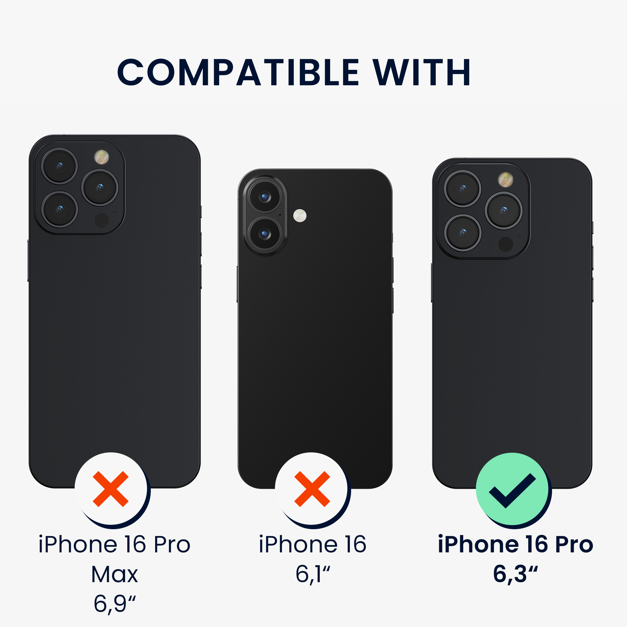 Silikonový kryt na mobil Apple iPhone 16 Pro kwmobile - černá