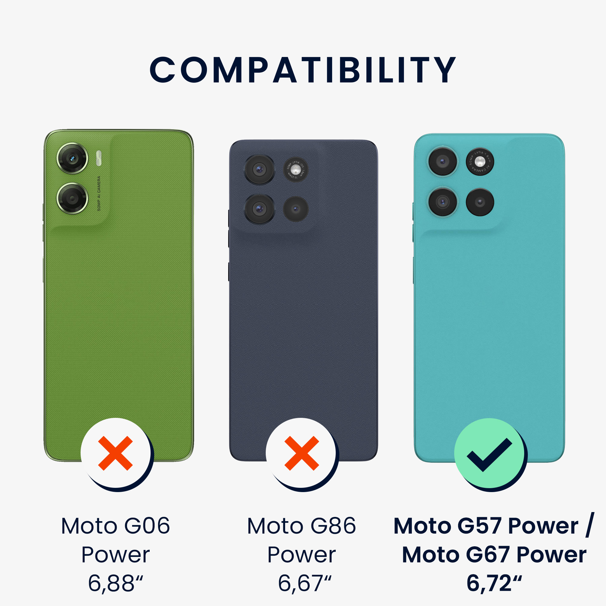 Pouzdro pro Motorola Moto G57 Power / Moto G67 Power kwmobile TPU - matná černá