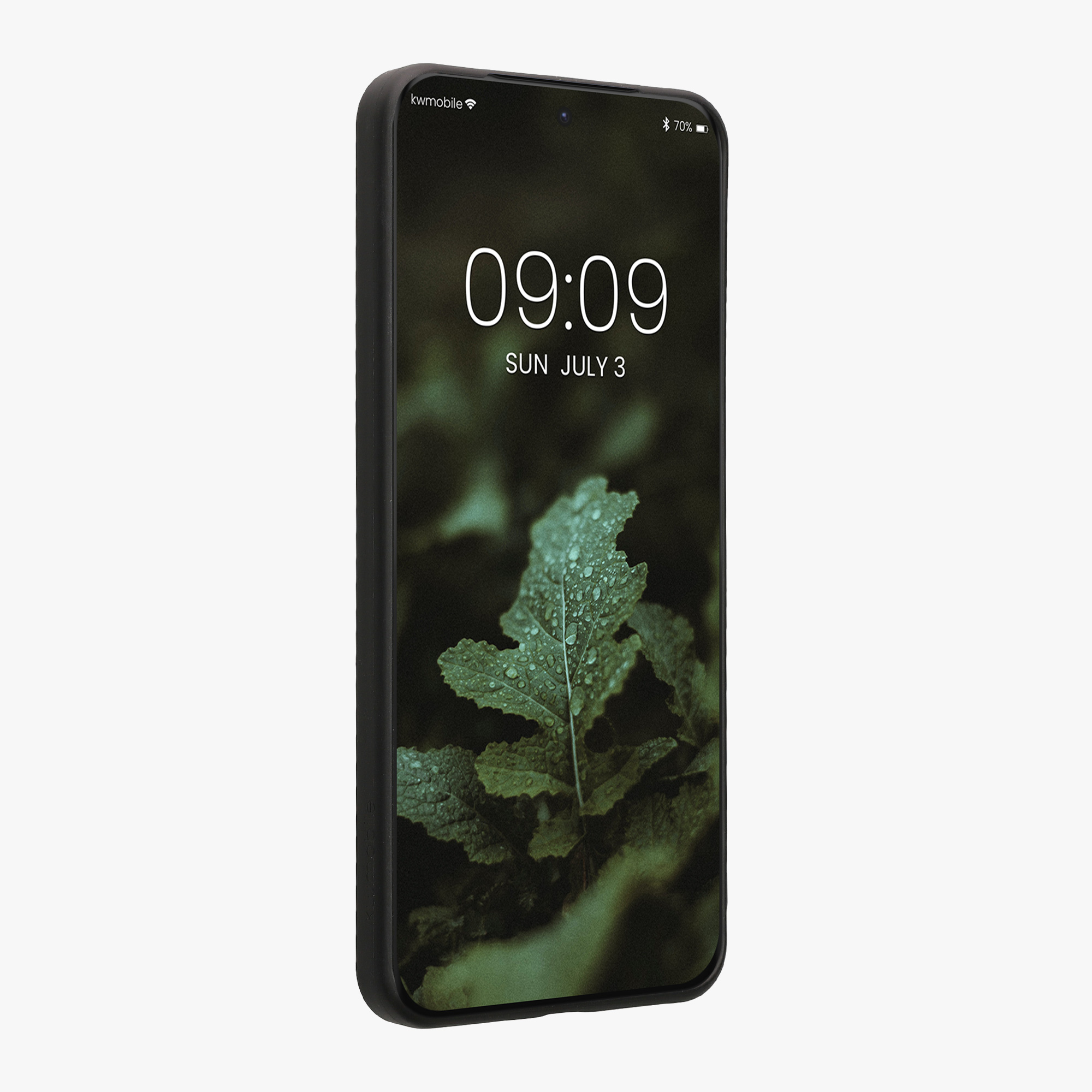Dřevěné pouzdro pro Motorola Edge 70 Fusion / Edge 70 Fusion+ kwmobile - tvrdý obal v tmavě hnědé barvě
