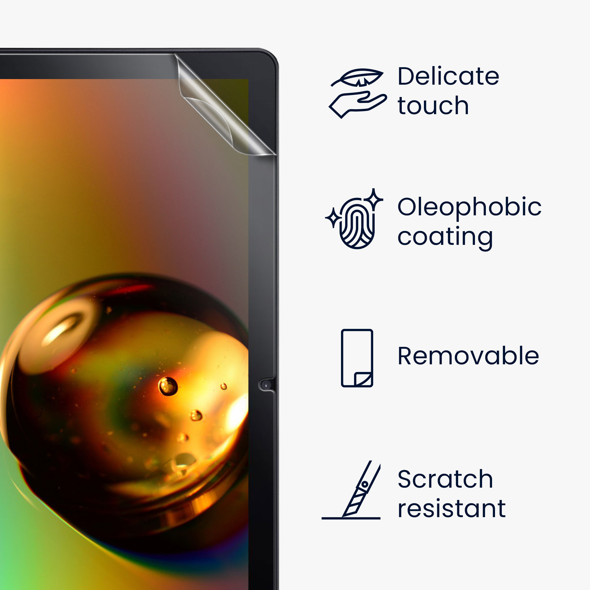 2x Ochranná fólie na tablet kwmobile pro Acer Iconia Tab M10 - čirá