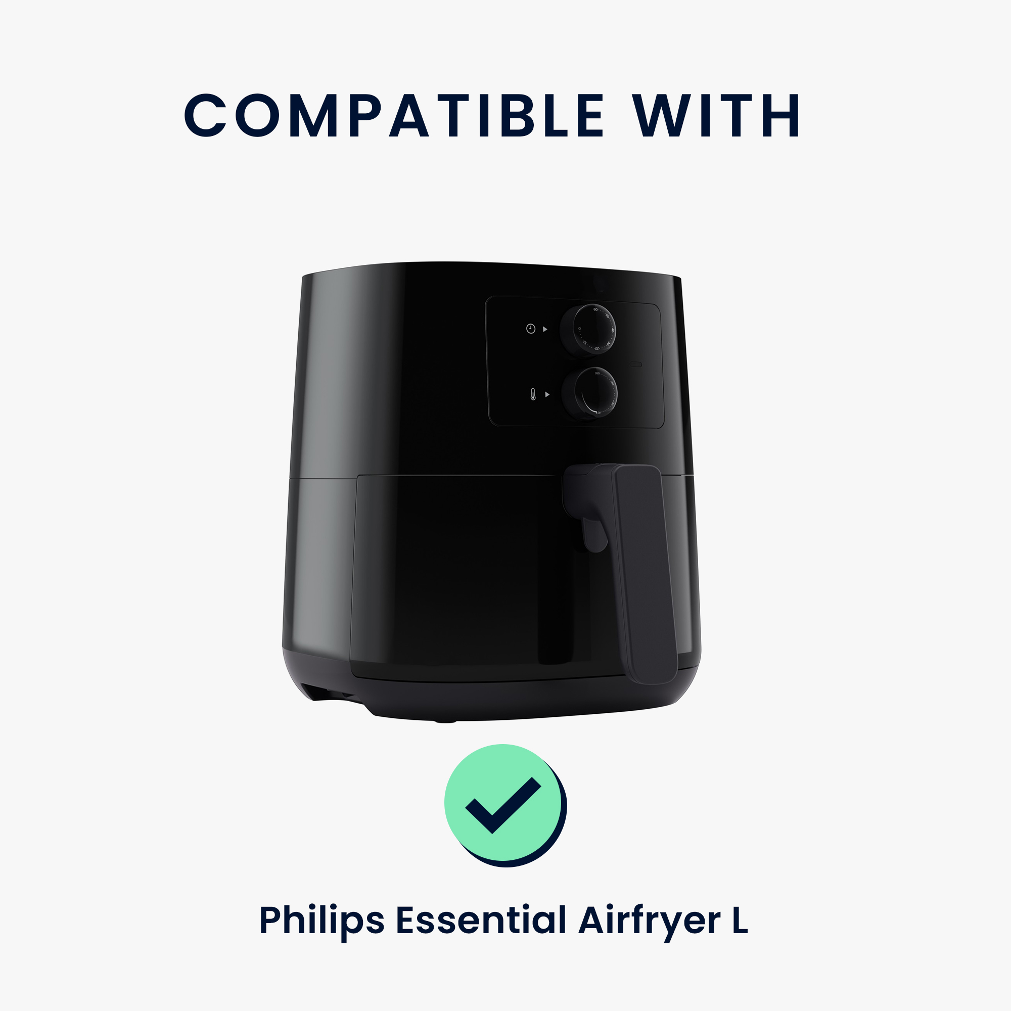 Ochranný obal Philips Essential Airfryer L kwmobile bílo-černé