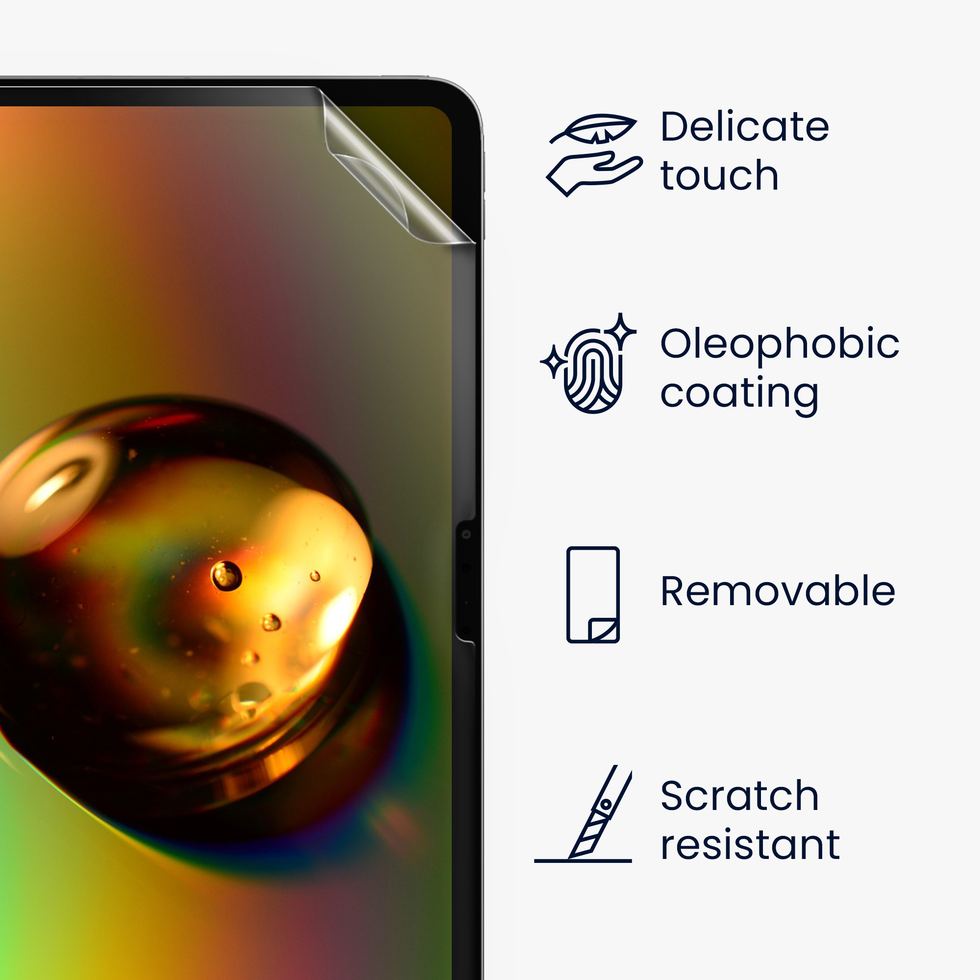 Ochranná fólie kwmobile iPad Pro 11″ (2024) - 2 ks, anti-fingerprint