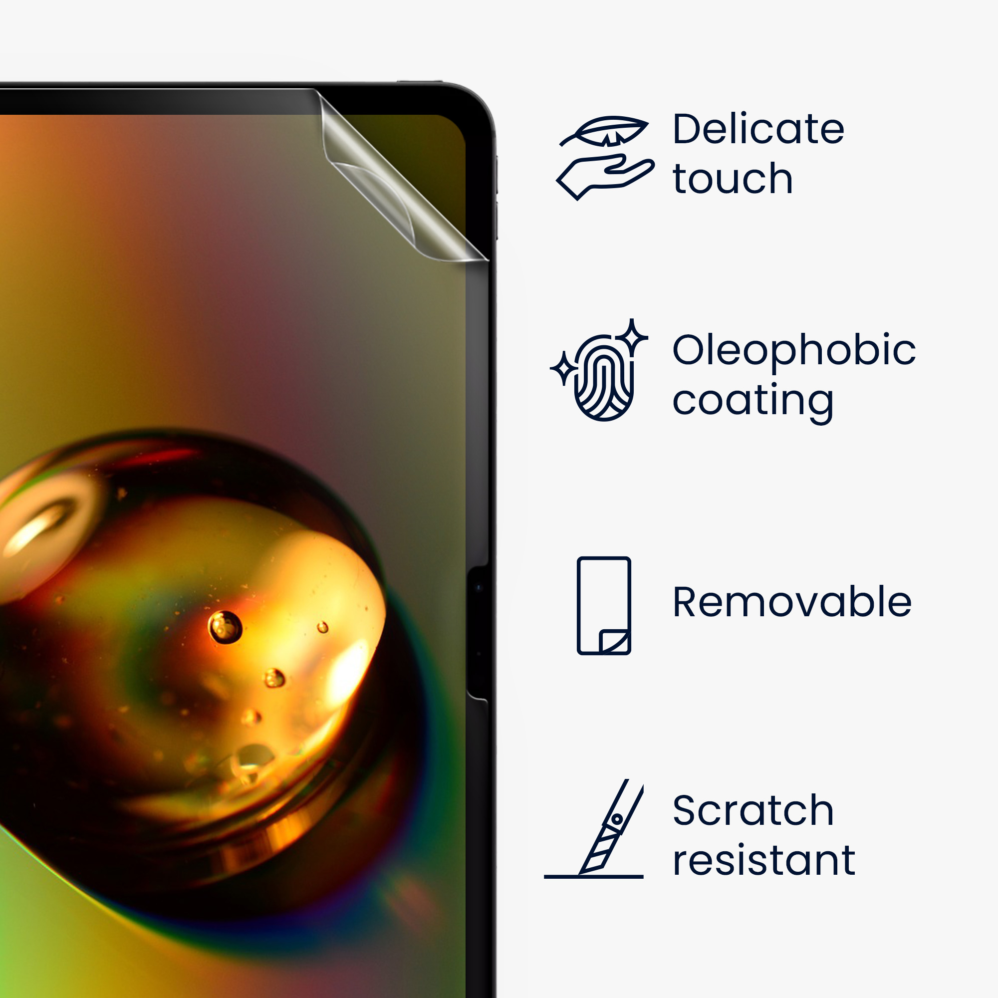 Ochranná fólie kwmobile iPad Pro 13″ (2024) - 2 ks, anti-fingerprint