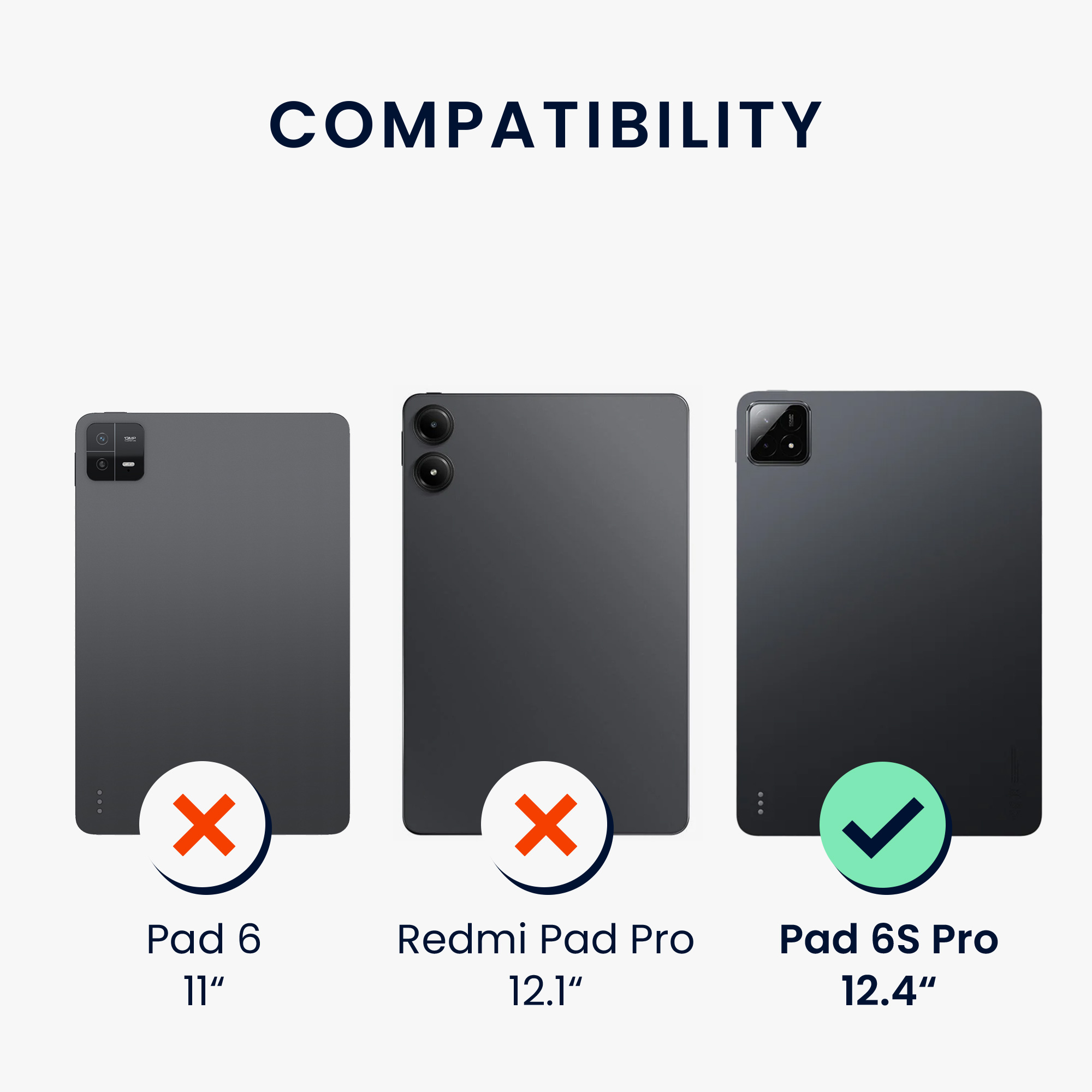 Pouzdro na tablet Xiaomi Pad 6S Pro 12.4 kwmobile - transparentní