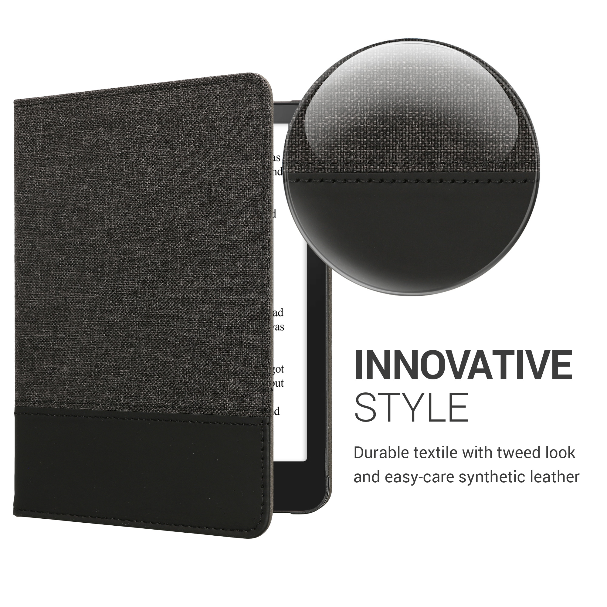 Pouzdro na čtečku kwmobile pro Amazon Kindle Paperwhite (2024)/Colorsoft - antracitová / černá