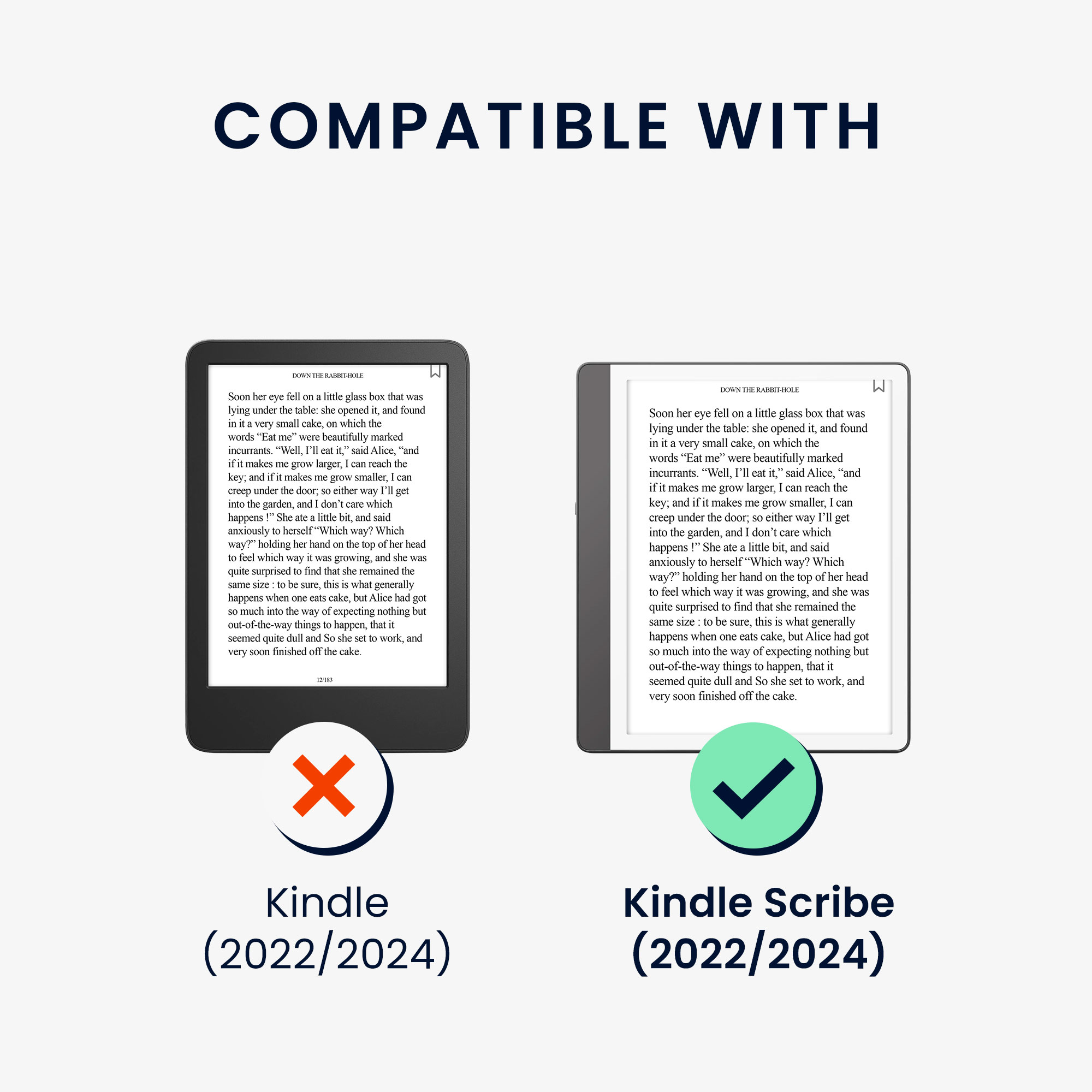 Pouzdro na čtečku kwmobile Kindle Scribe 2022/2024 - tmavě modrá