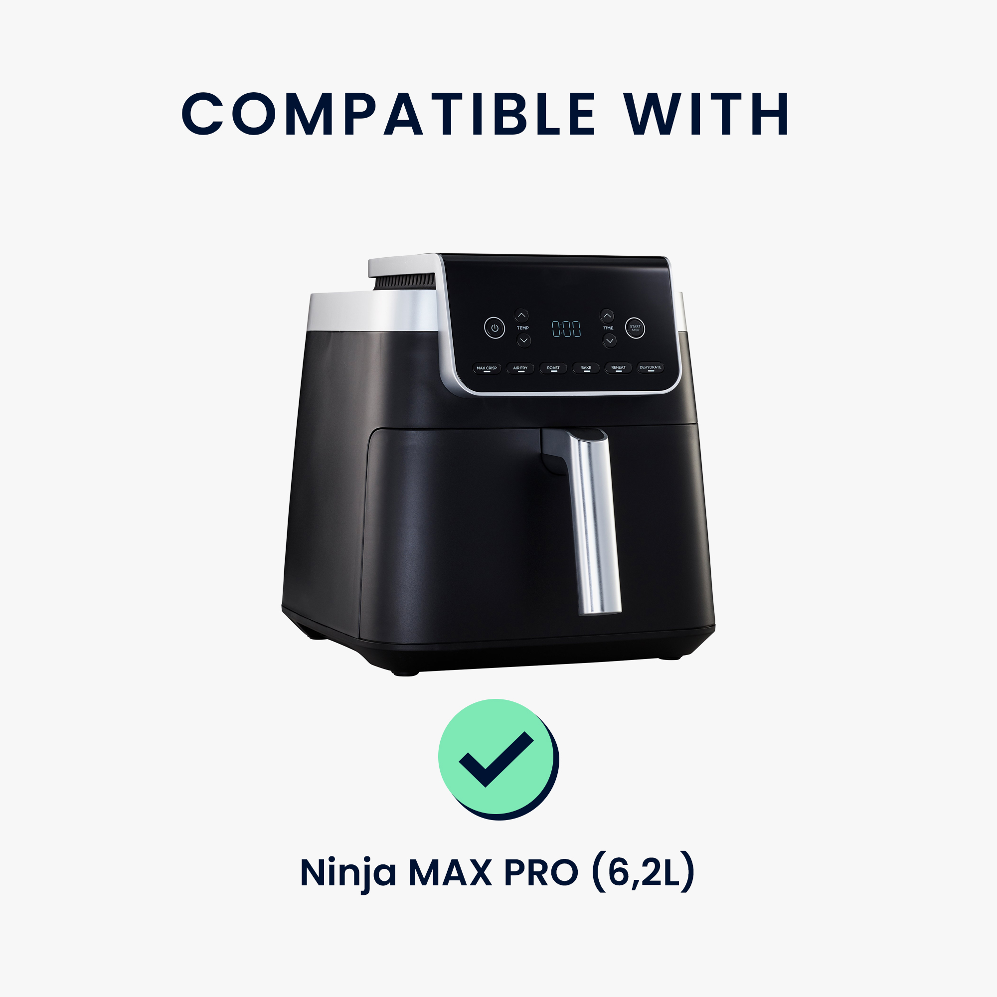 Kwmobile Obal na spotřebič Ninja MAX PRO (6,2L) bílá / černá