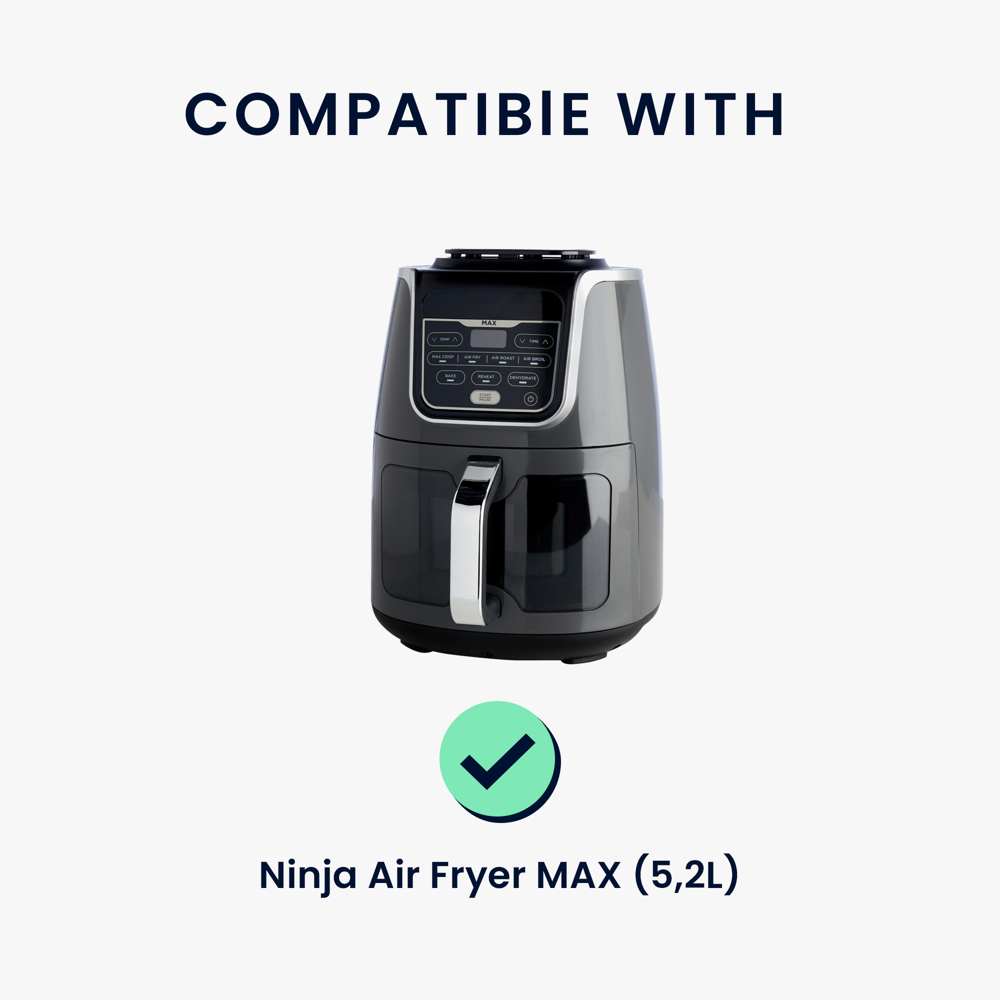 Kwmobile Obal na spotřebič Ninja Air Fryer MAX (5,2L) tmavě šedá