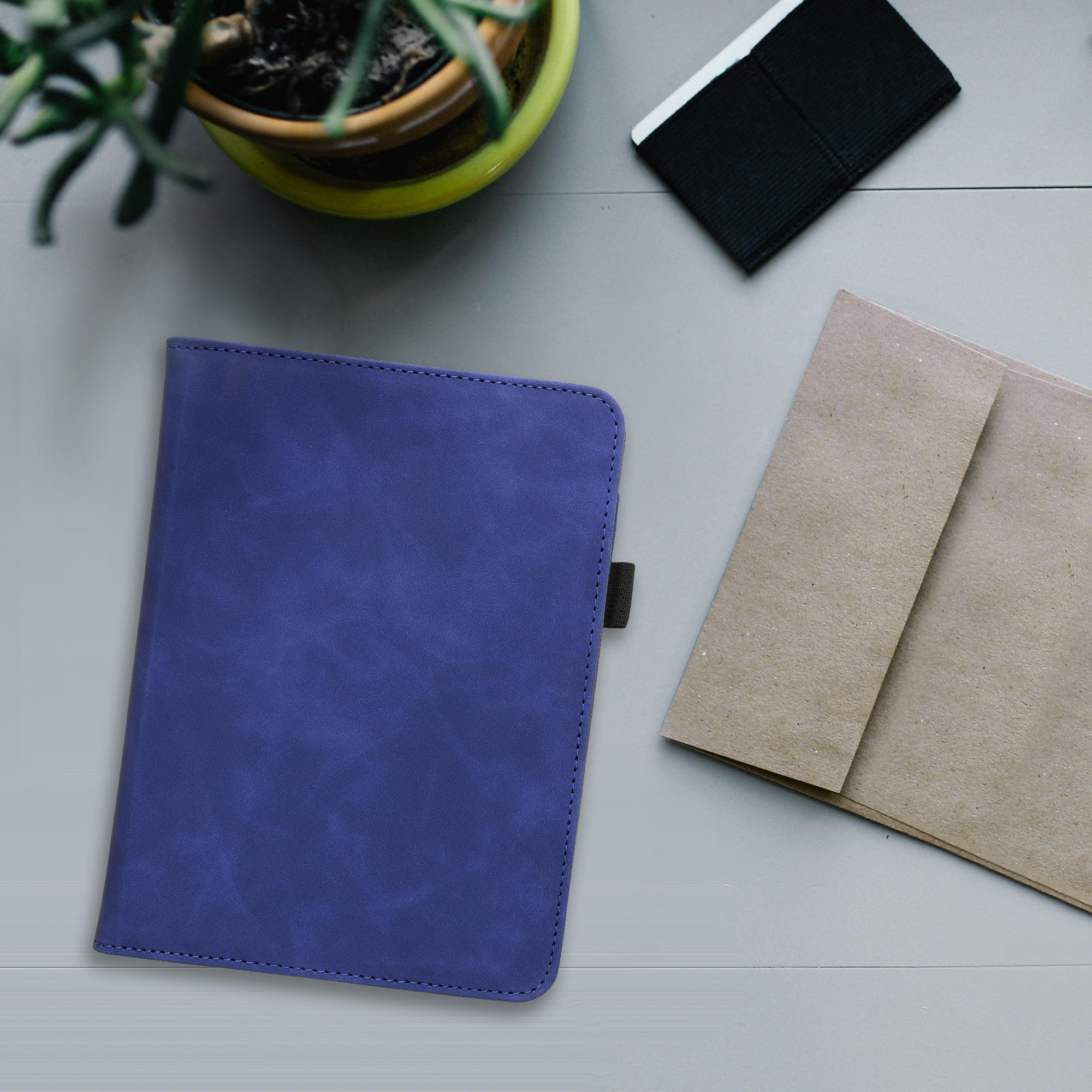 Pouzdro na čtečku kwmobile pro Amazon Kindle Paperwhite (2024)/Colorsoft - tmavě modrá