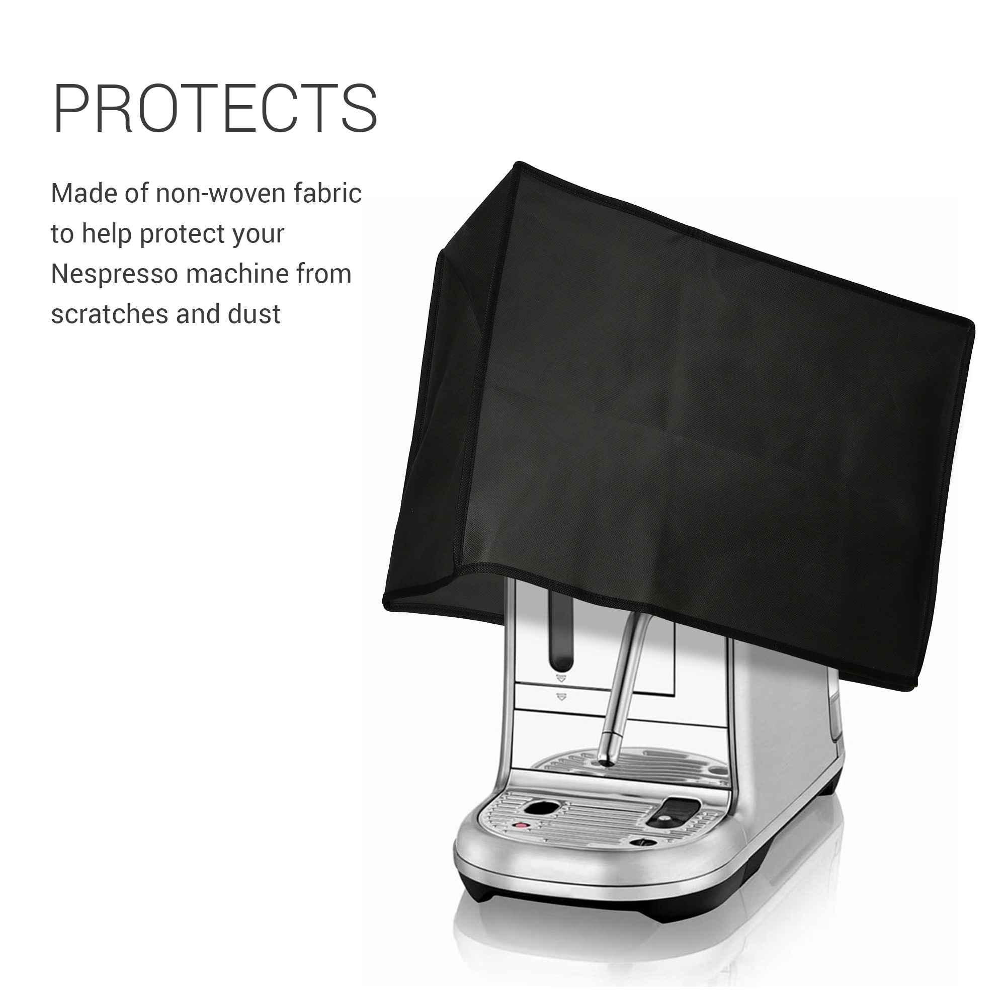 Ochranný obal na kávovar Nespresso Creatista Pro kwmobile tmavě šedý