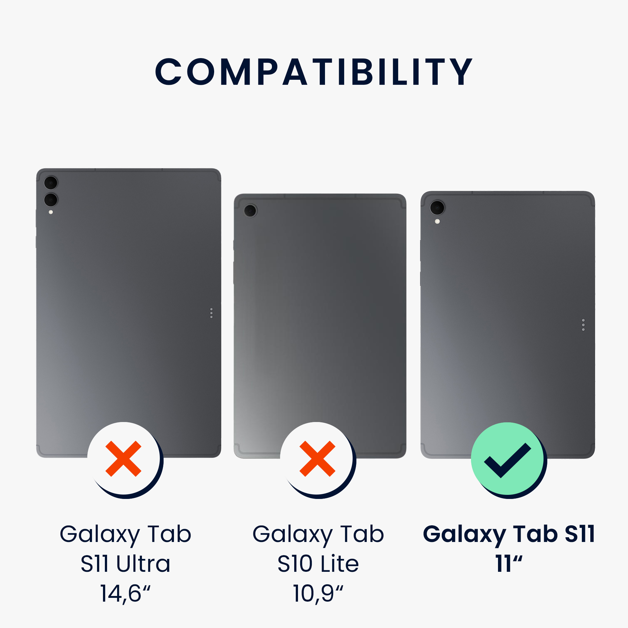 Zadní obal na tablet Galaxy Tab S11 kwmobile transparentní