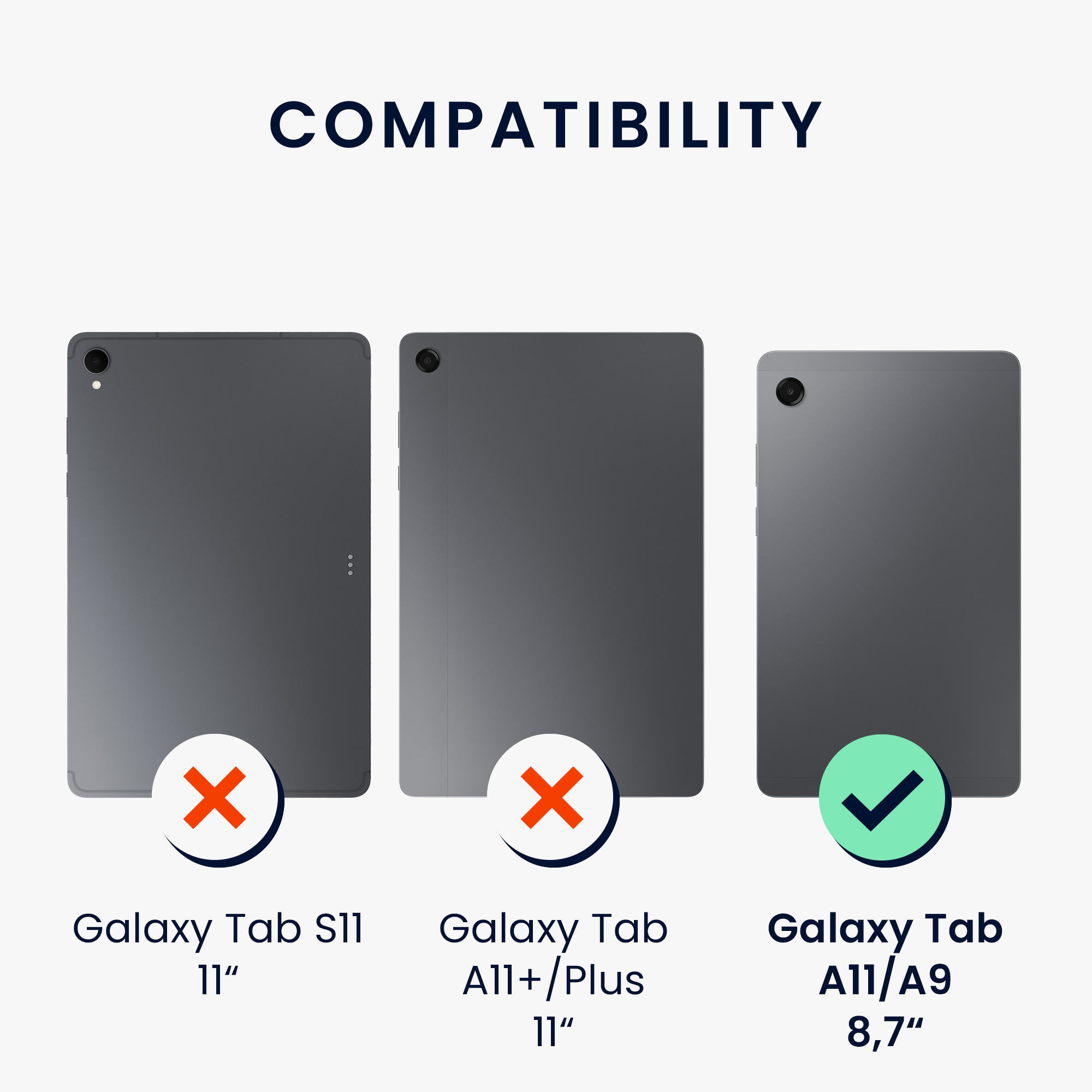 Pouzdro pro Samsung Galaxy Tab A11 / A9 kwmobile TPU - transparentní