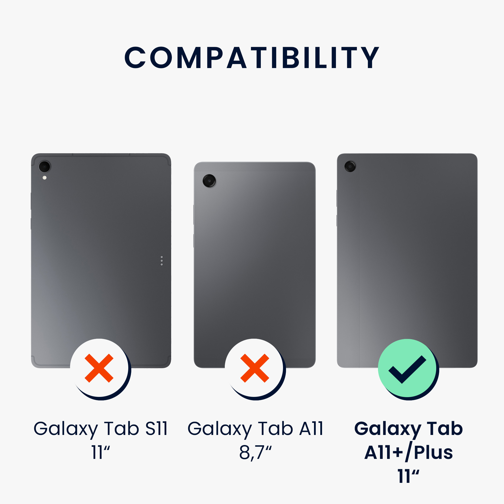 Pouzdro pro Samsung Galaxy Tab A11+ / Plus kwmobile TPU - transparentní
