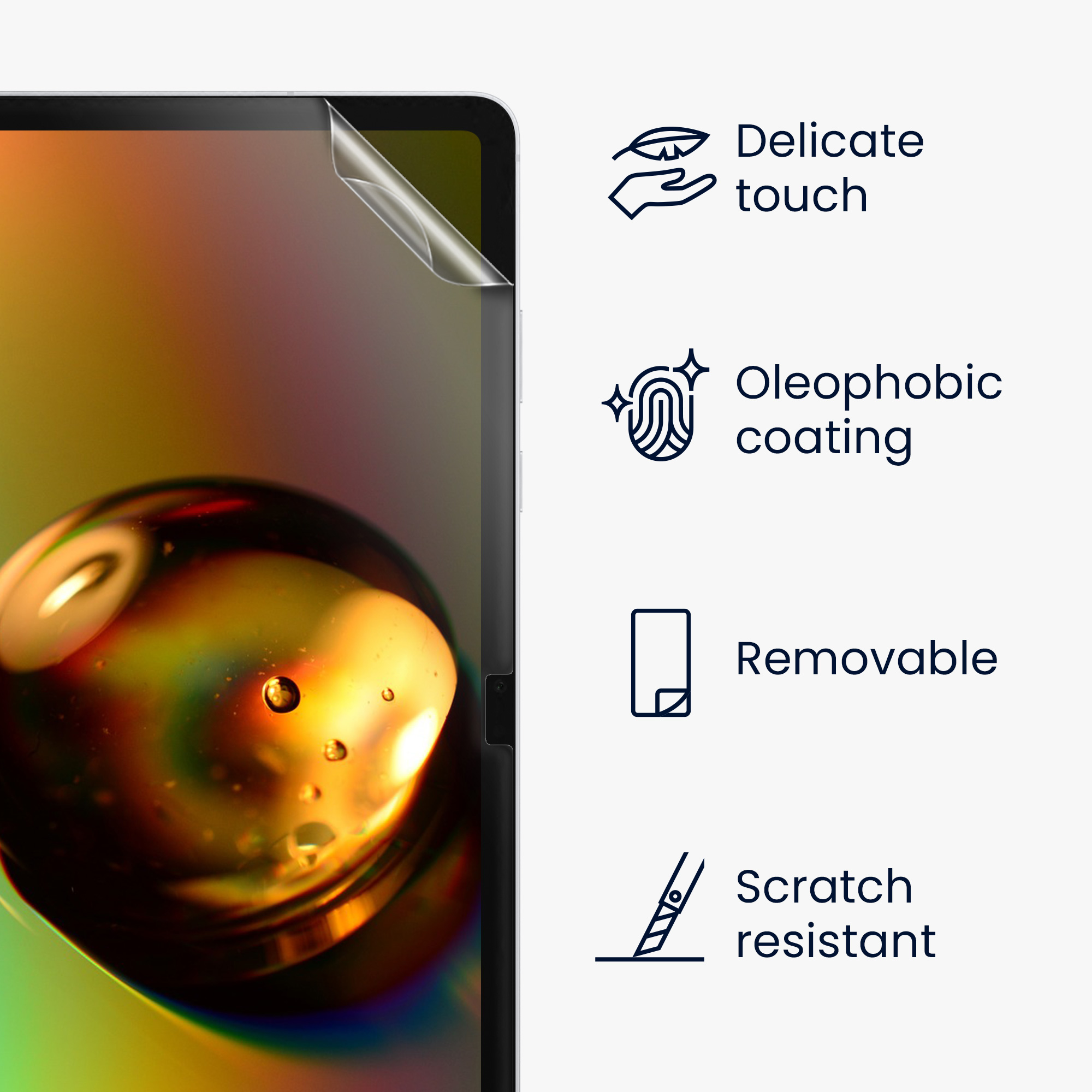 Ochranné fólie na displej pro Samsung Galaxy Tab S11 kwmobile - sada 2 matných antireflexních fólií