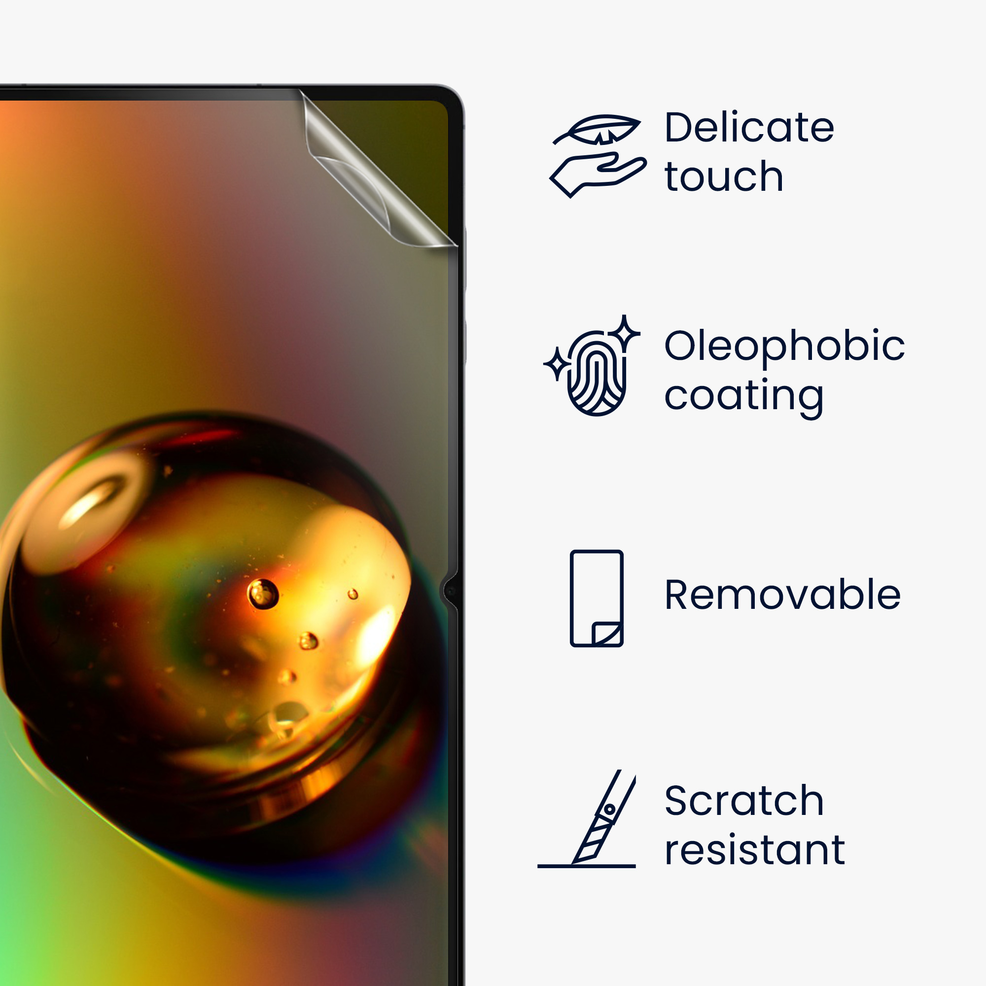 Ochranné fólie na displej pro Samsung Galaxy Tab S11 Ultra kwmobile - sada 2 matných antireflexních fólií