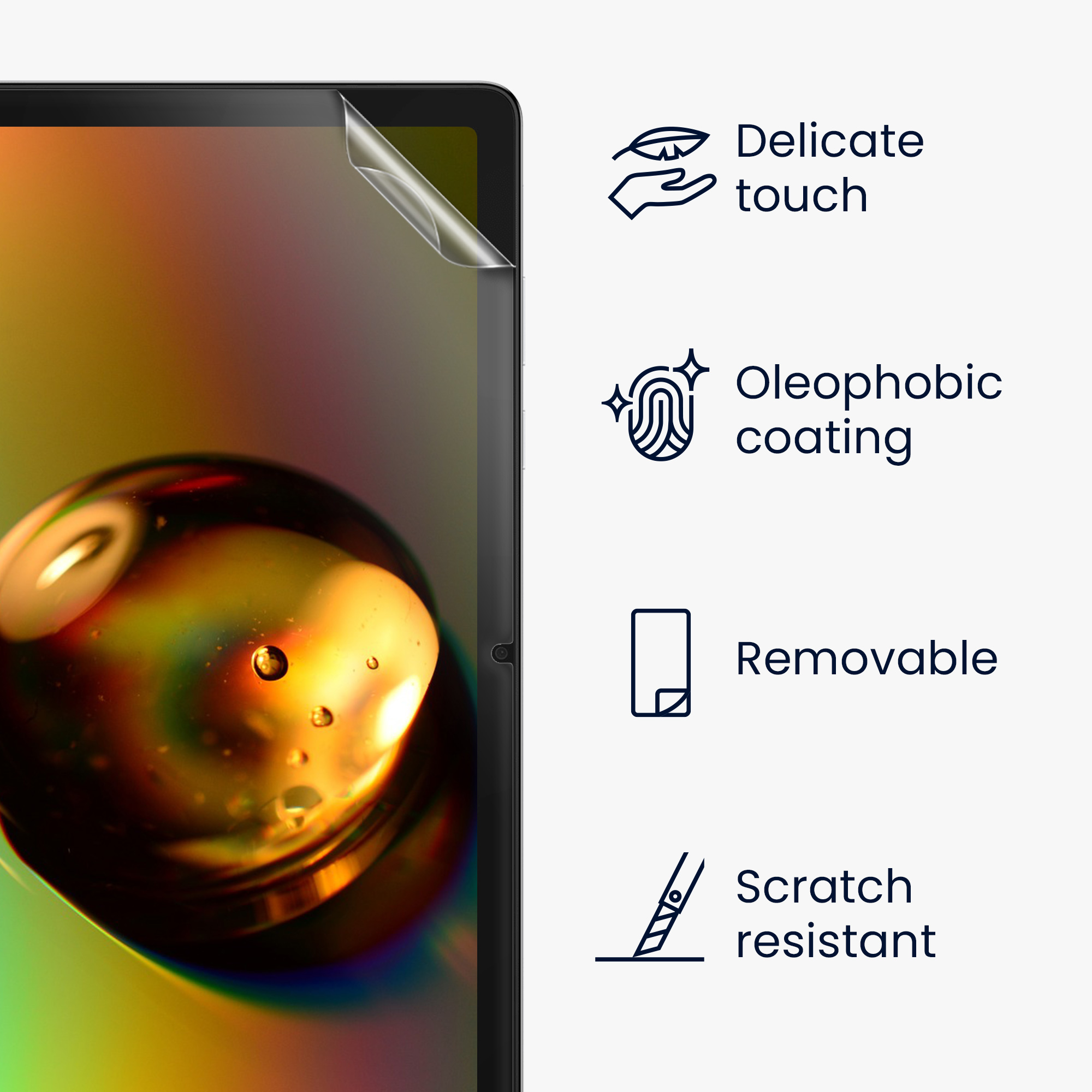 Ochranné fólie na displej pro Samsung Galaxy Tab A11+ / Plus kwmobile - sada 2 matných antireflexních fólií
