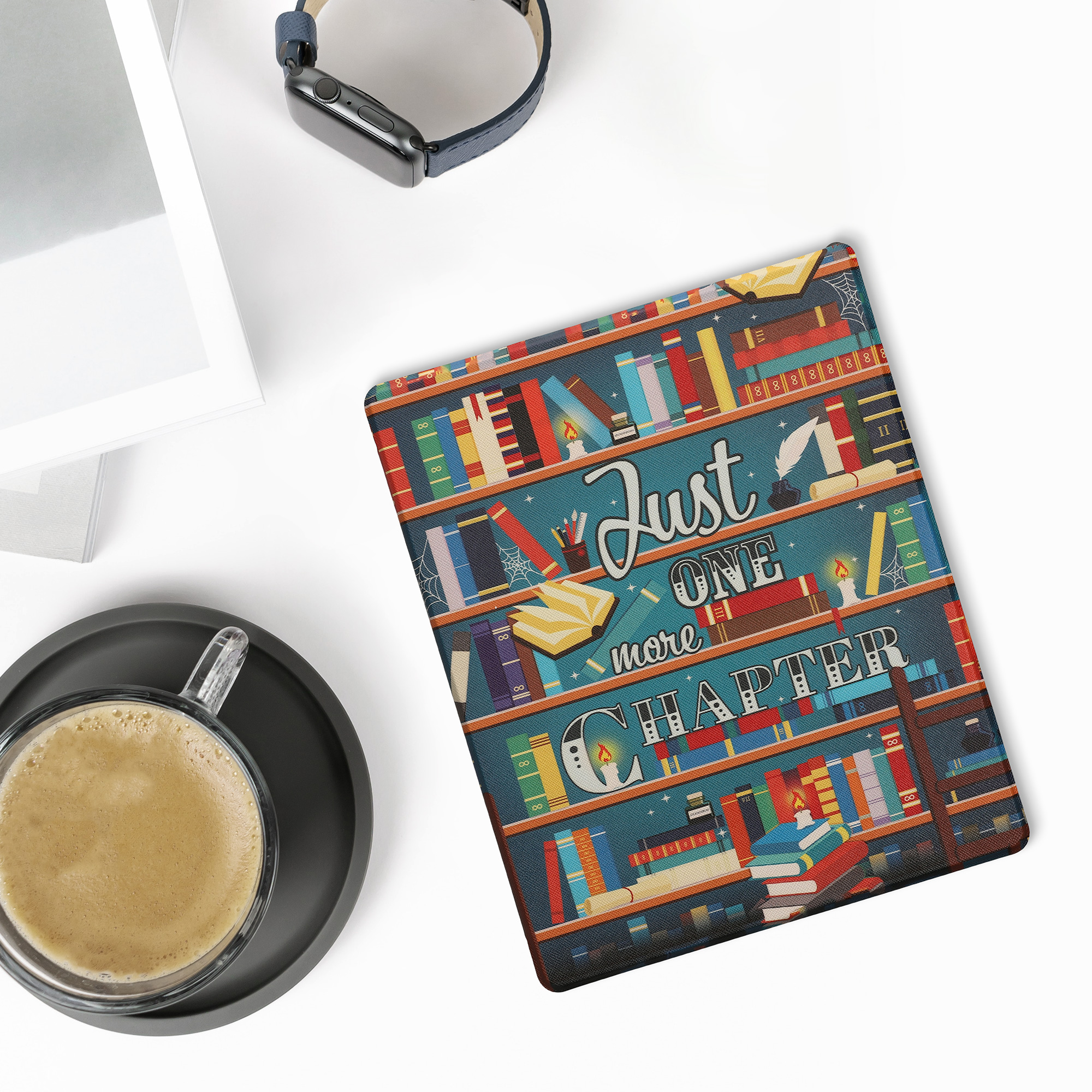 Obal pro Amazon Kindle Scribe 11" (2025) kwmobile - motiv knihovní motto s více barev