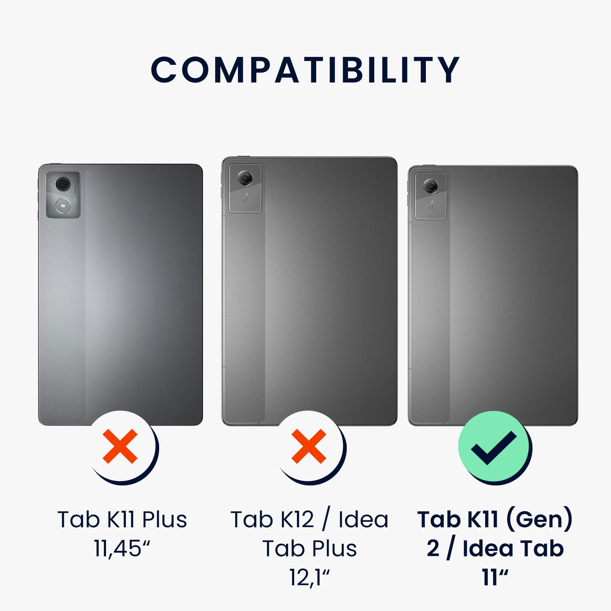 Pouzdro pro Lenovo Tab K11 (Gen) 2 / Idea Tab kwmobile TPU - transparentní